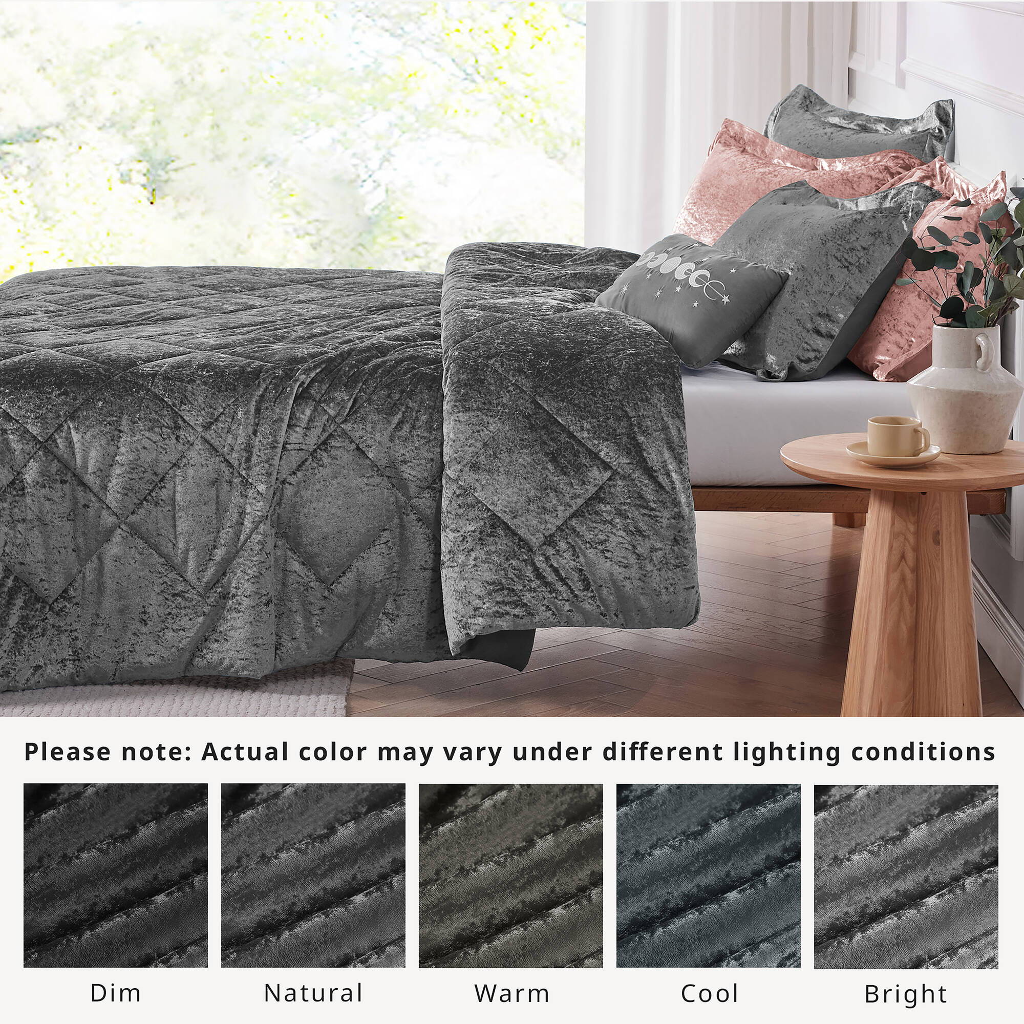 Felicia - Comforter Set - Gray
