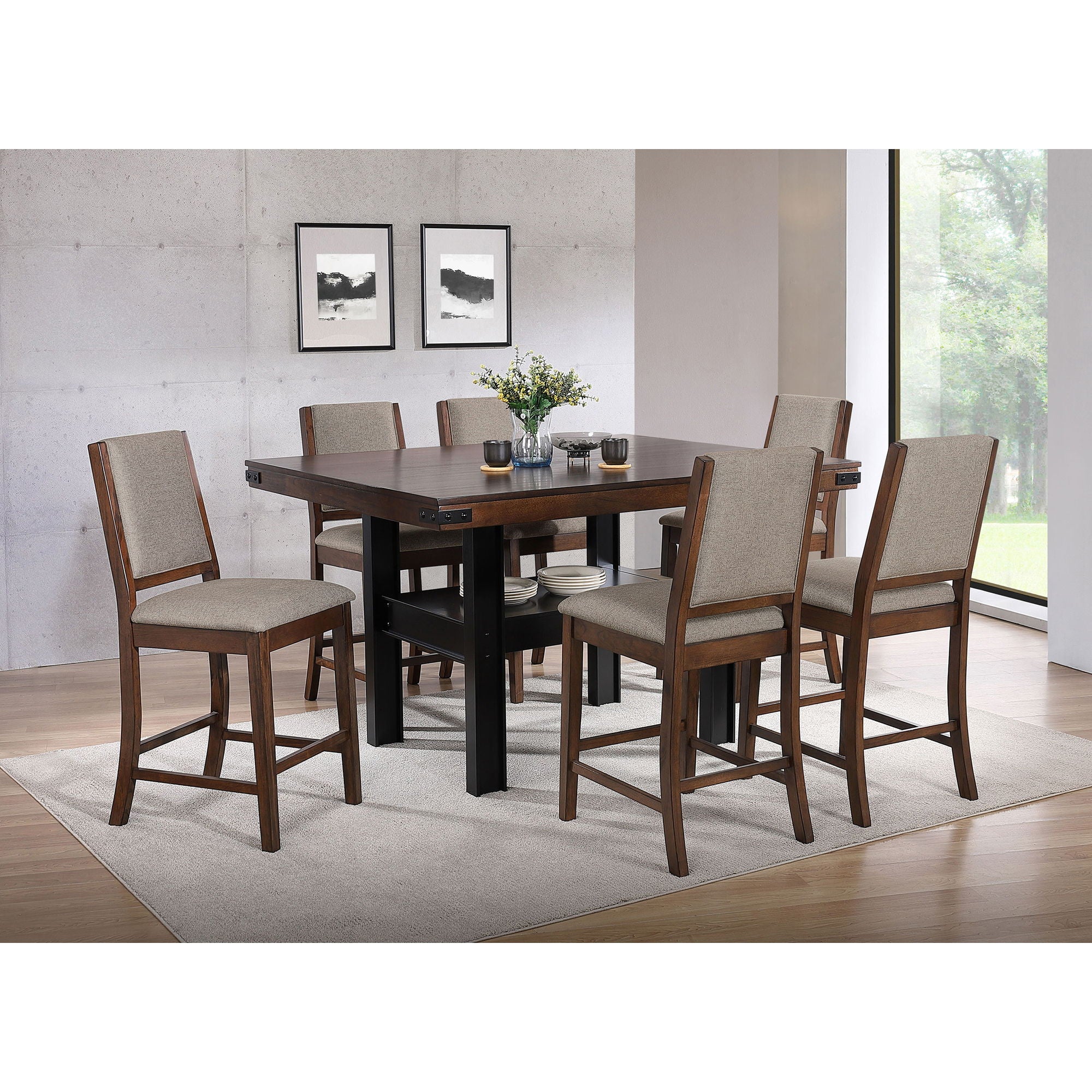Walden - Counter Height Dining Set - Oak