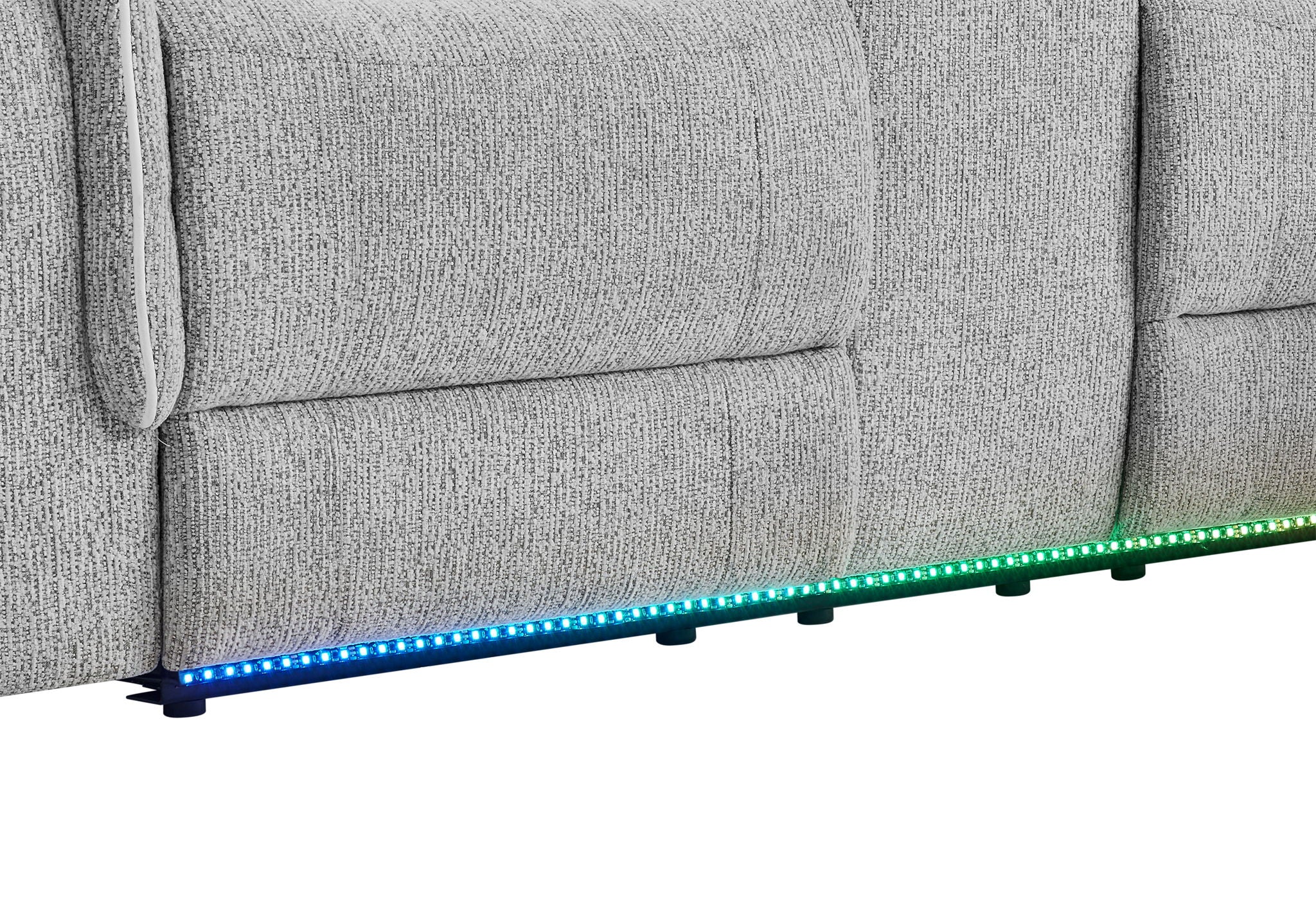 U8879 - 1 Power RAF Pushback Chaise With LED - Light Gray
