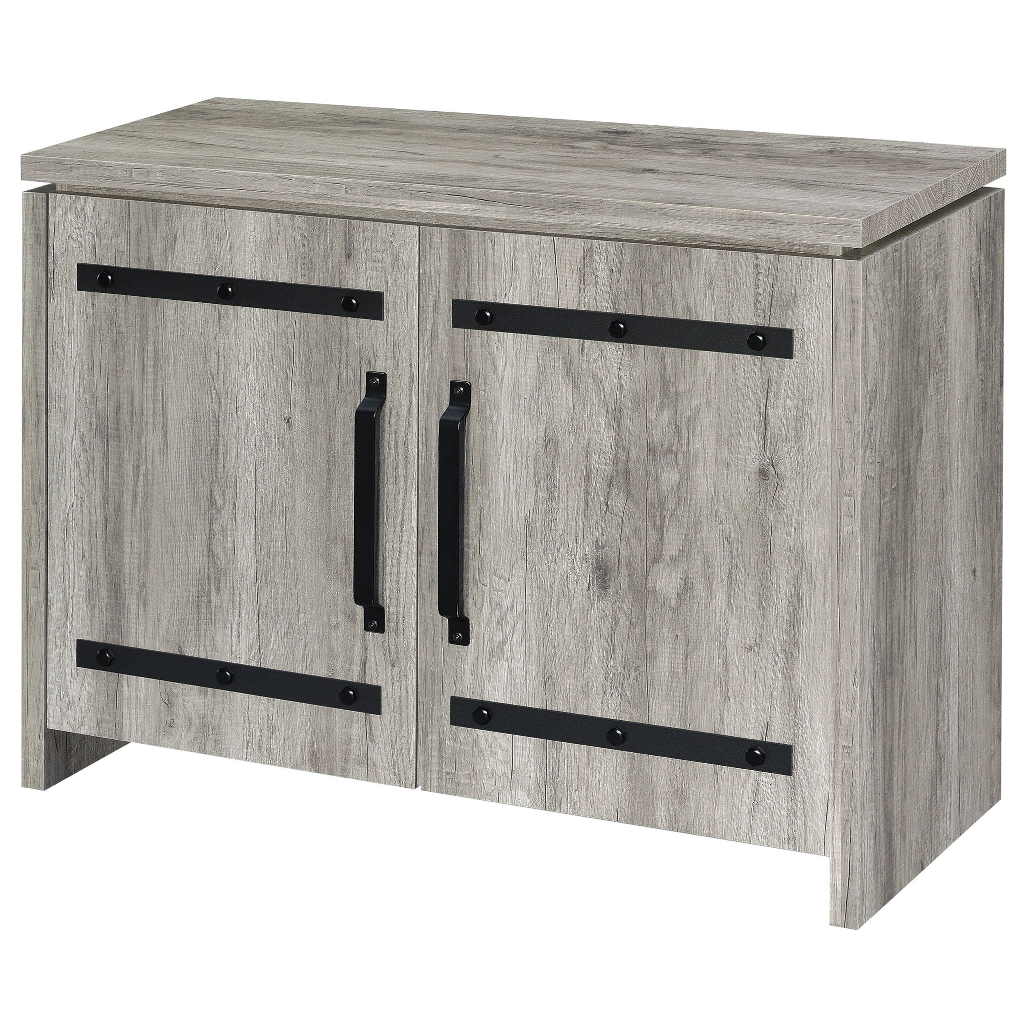 2 Door Accent Cabinet With Accents - Gray