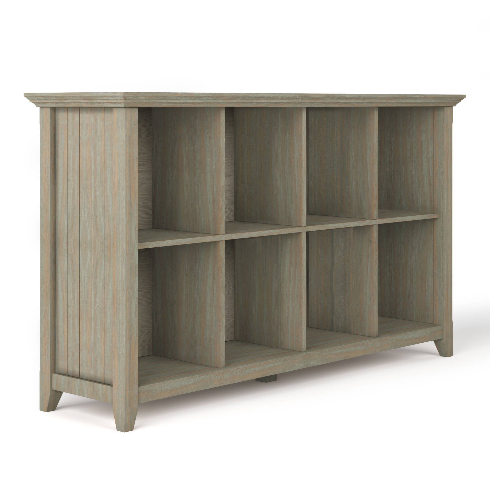 Acadian - 8 Cube Storage Sofa Table - Light Brown