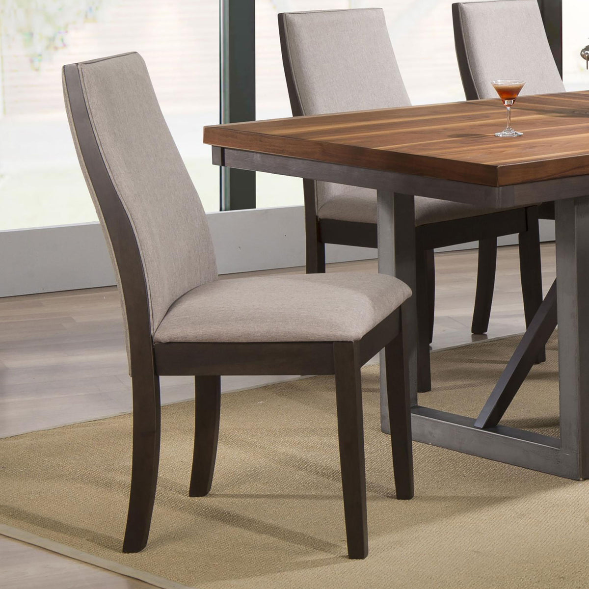Subtle Curved Silhouette Dining Chair (Set of 2)