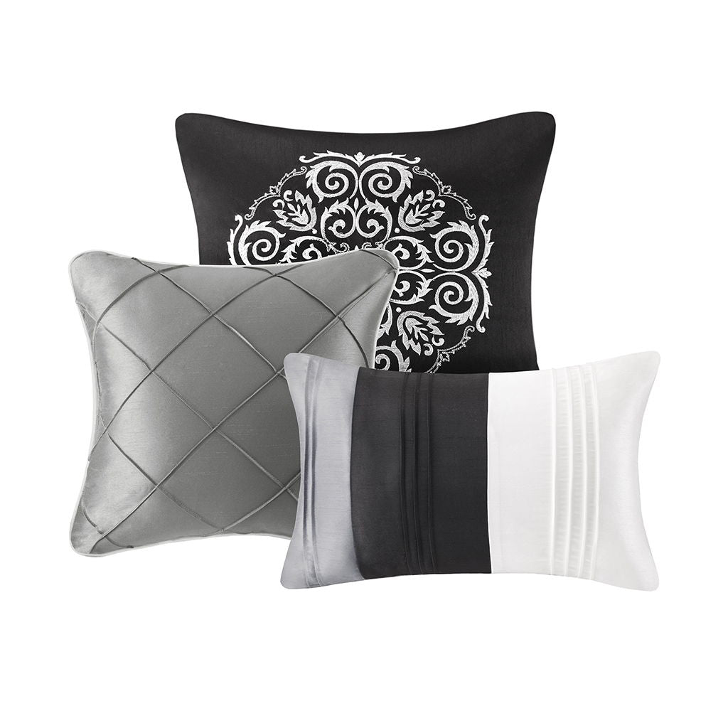 Blaire - King Piece Comforter (Set of 7) - Gray