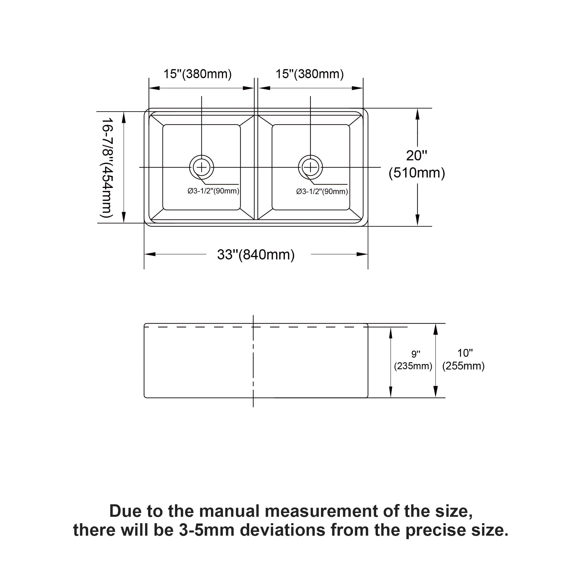 Double Bowl Sink Workstation - White