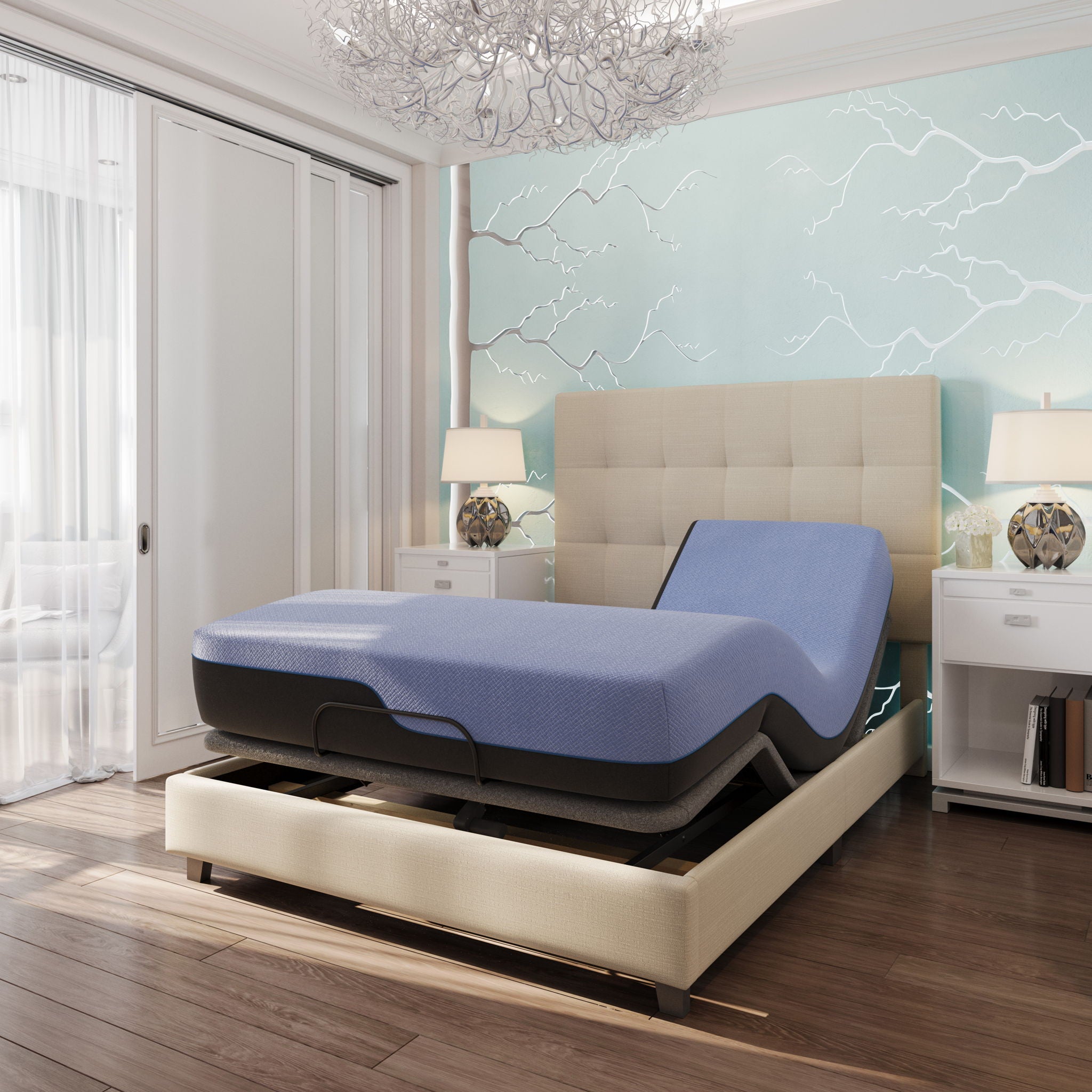 Refresh - 12" Flex Head Hybrid Cooling Gelcare Memory Foam And Coil Mattress