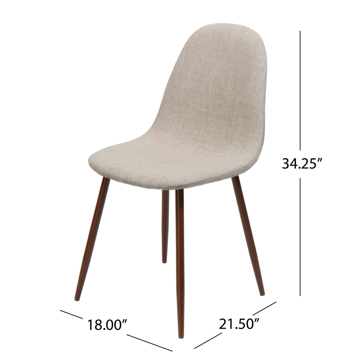 Elegant Dining Chair Set With Fabric