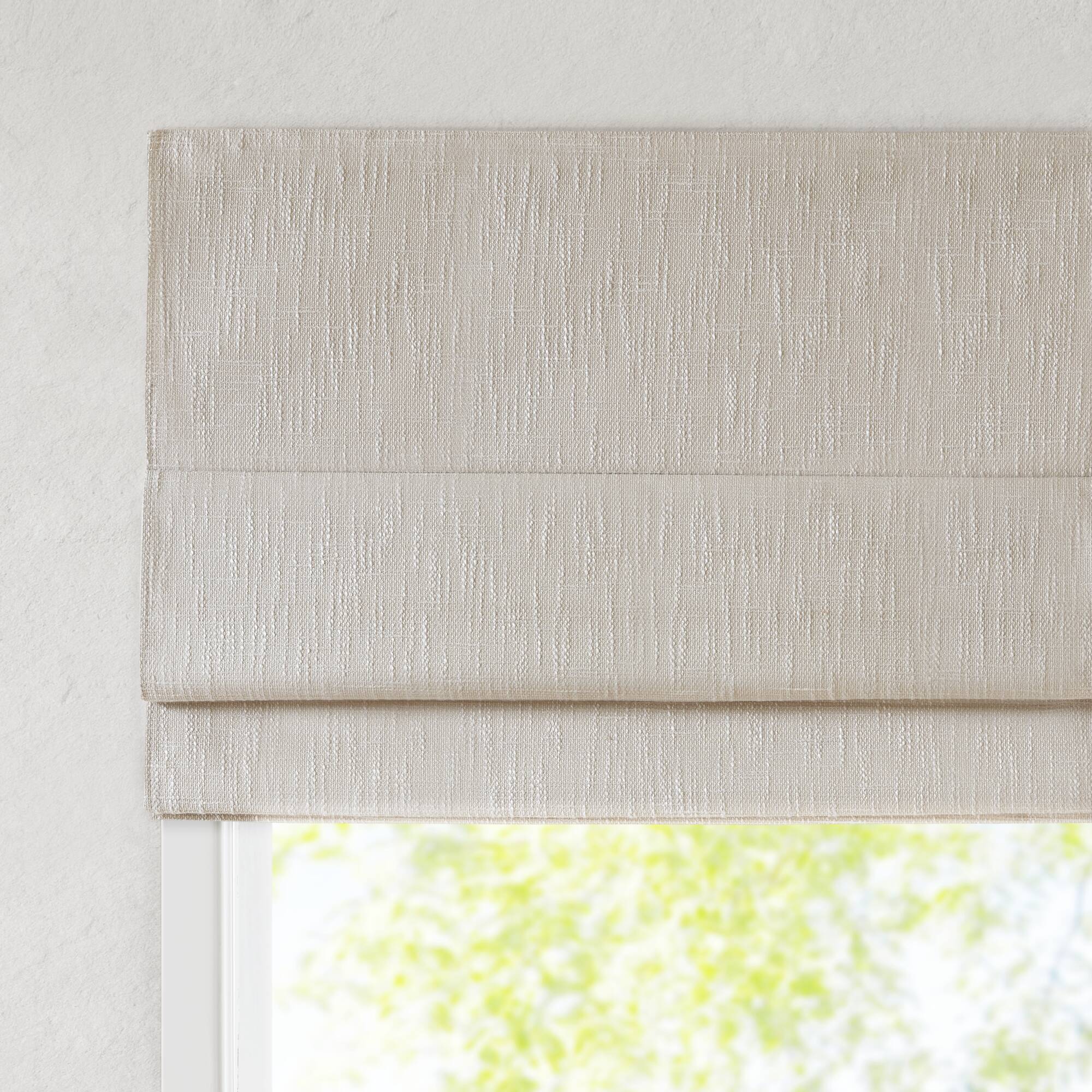 Quincy - 29x64" Total Blackout Cordless Roman Shade - Linen
