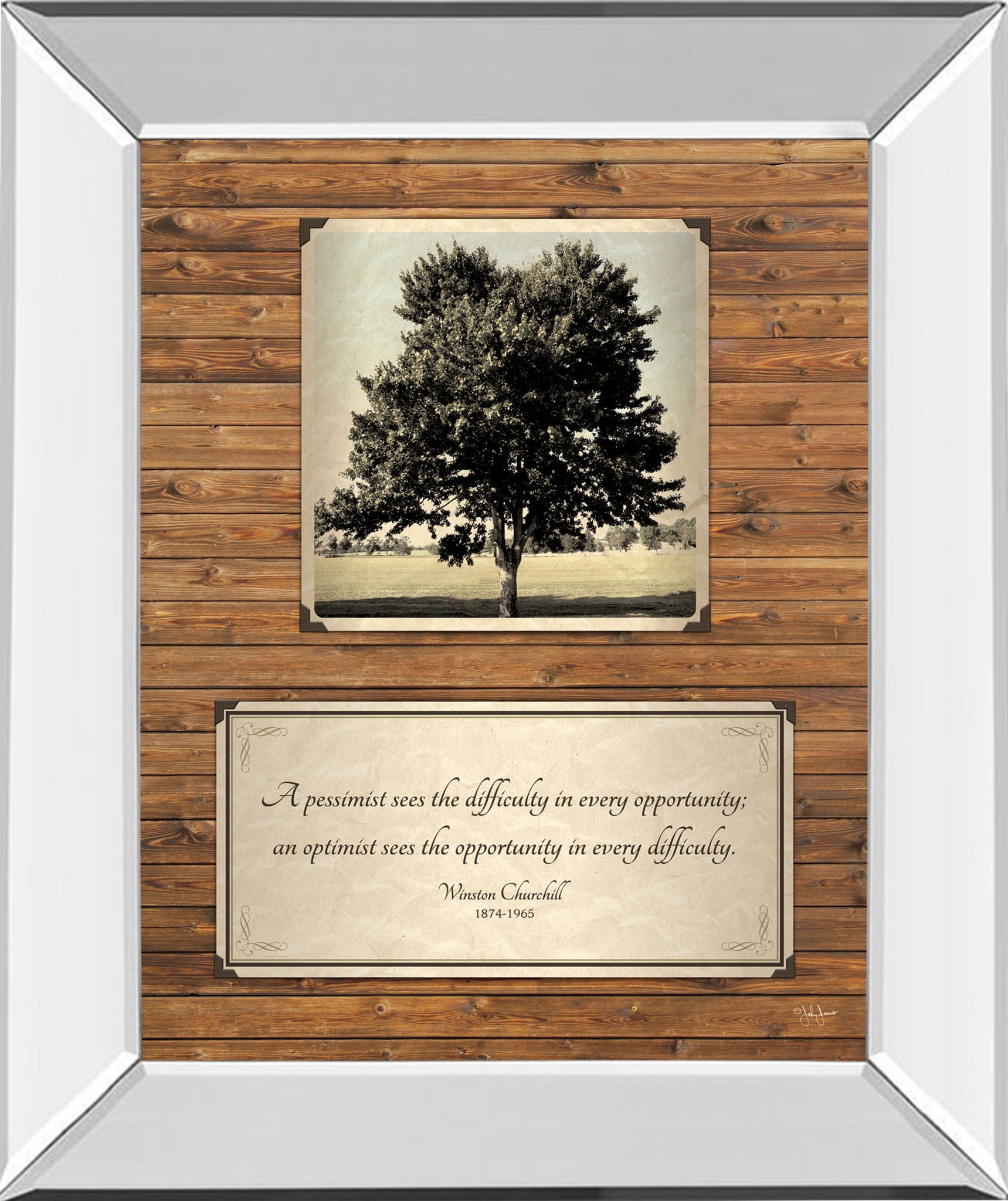 Opportunity By John Jones - Framed Print Wall Art - Light Brown