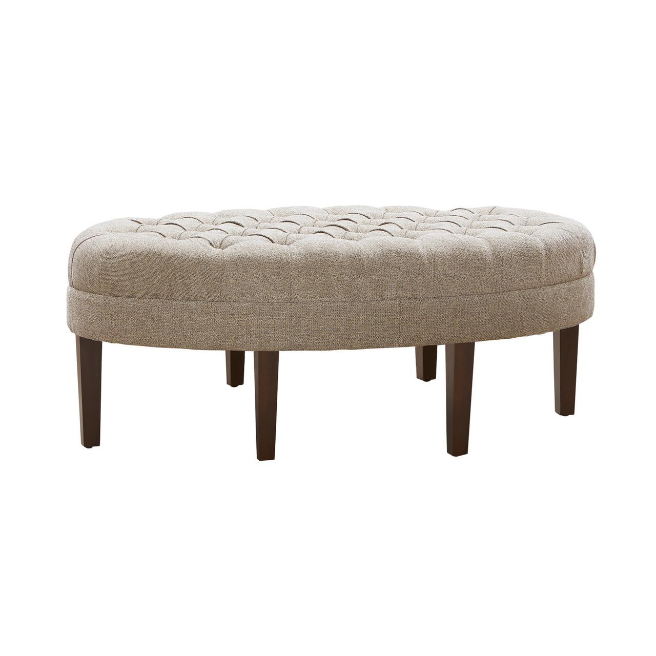 Martin - Surfboard Tufted Ottoman - Linen