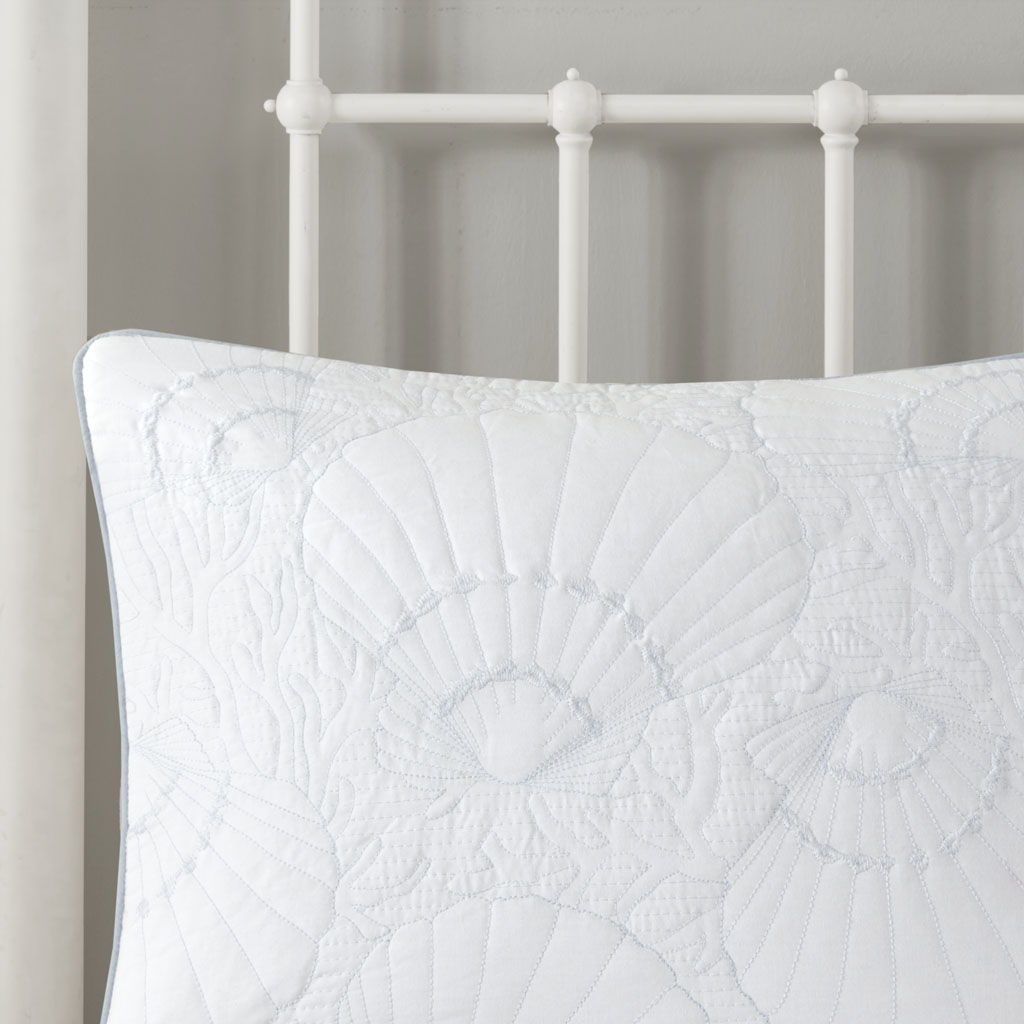 Crystal Beach - King Comforter Set - White