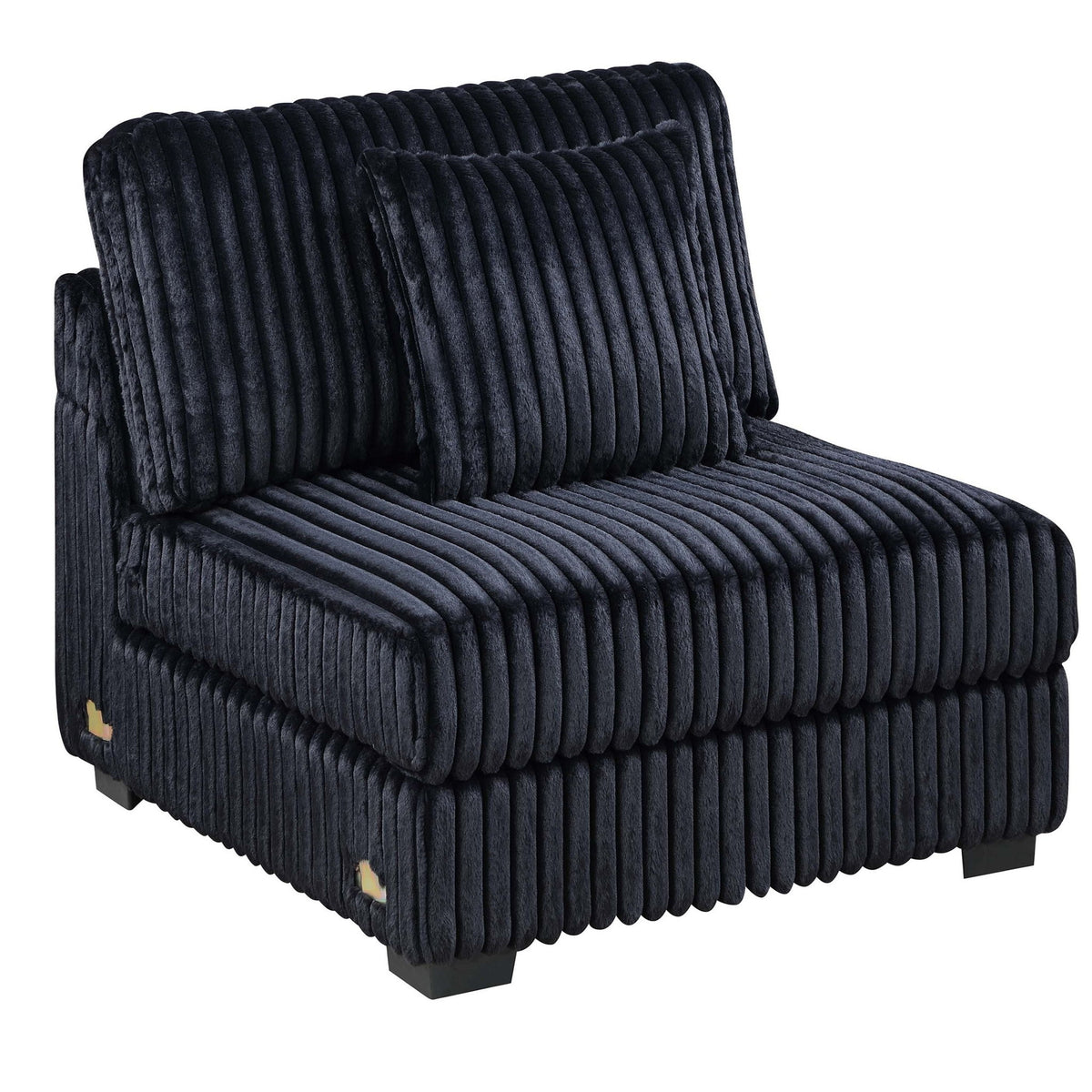 Armless Chair With Pillow, Living Room Furniture
