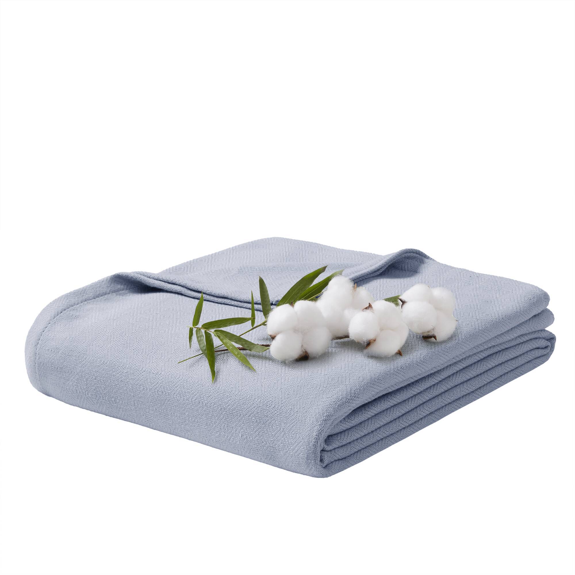 Bamboo Cotton - Twin Rayon From Blanket - Light Blue