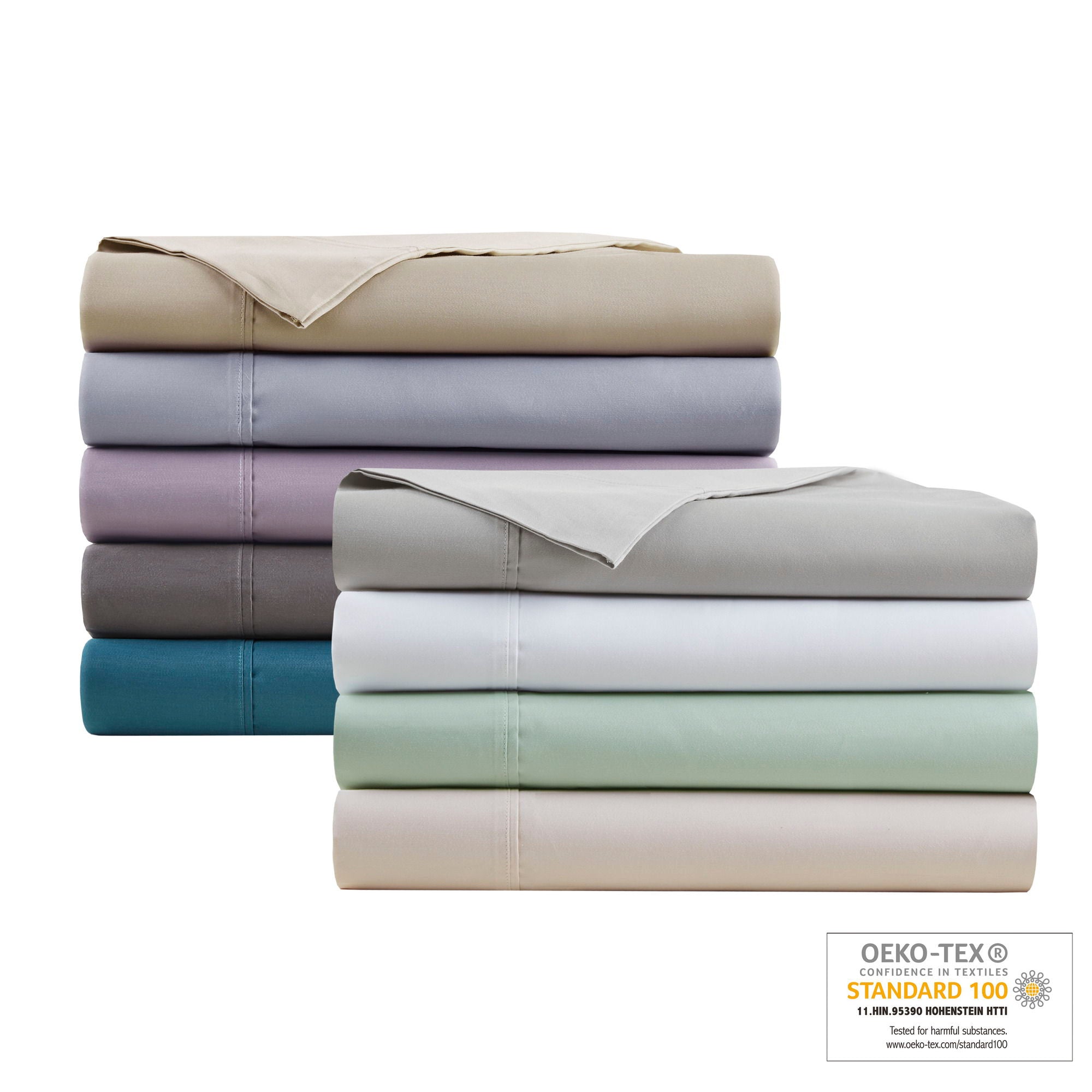 600 Thread Count - California King Cooling Blend 4 Piece Sheet Set - Seafoam
