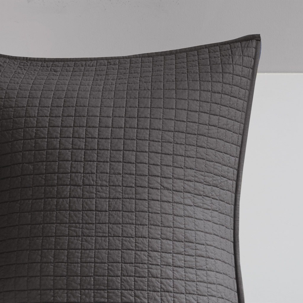 Brooklyn - Twin Comforter Set - Charcoal
