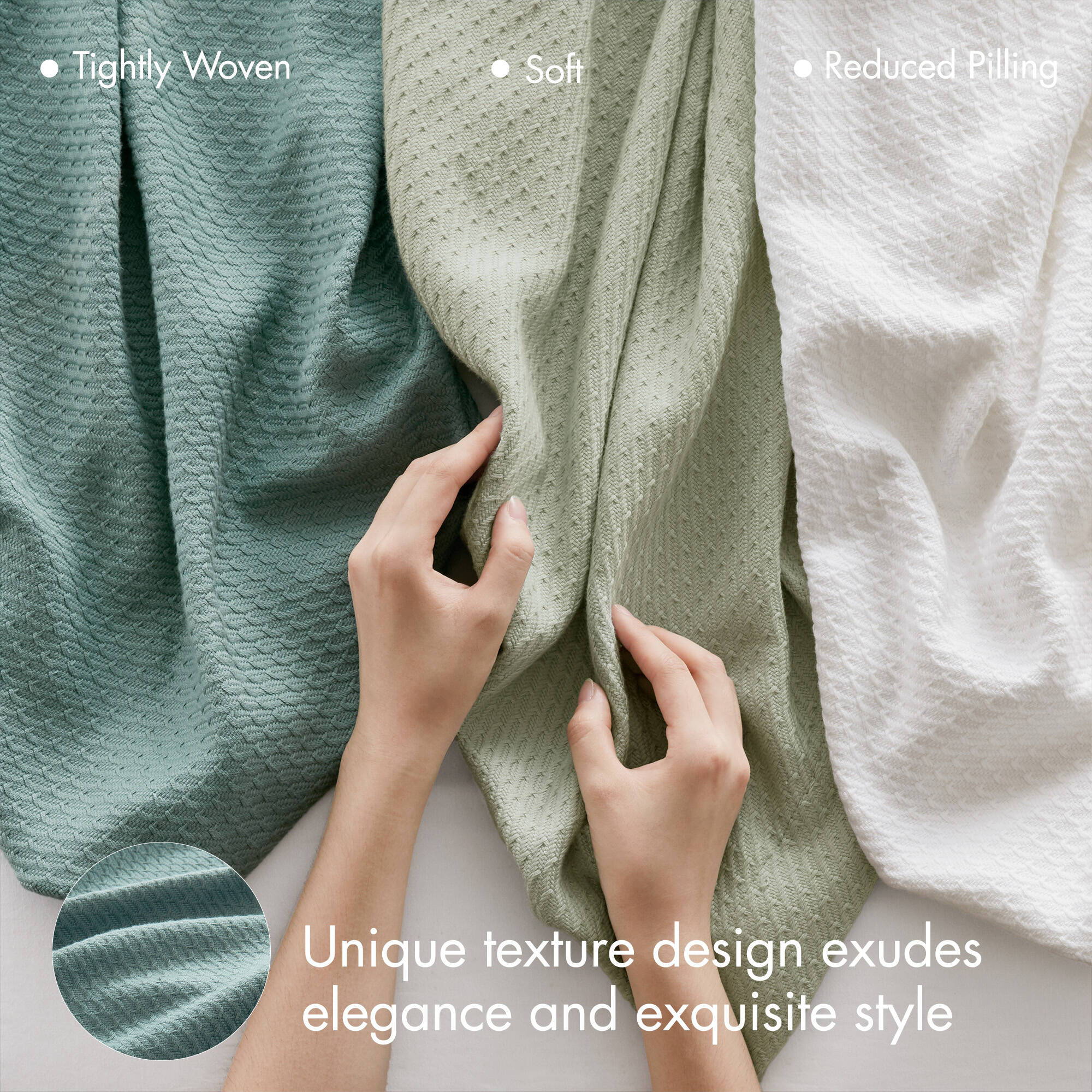 Egyptian Cotton - Full Blanket - Teal