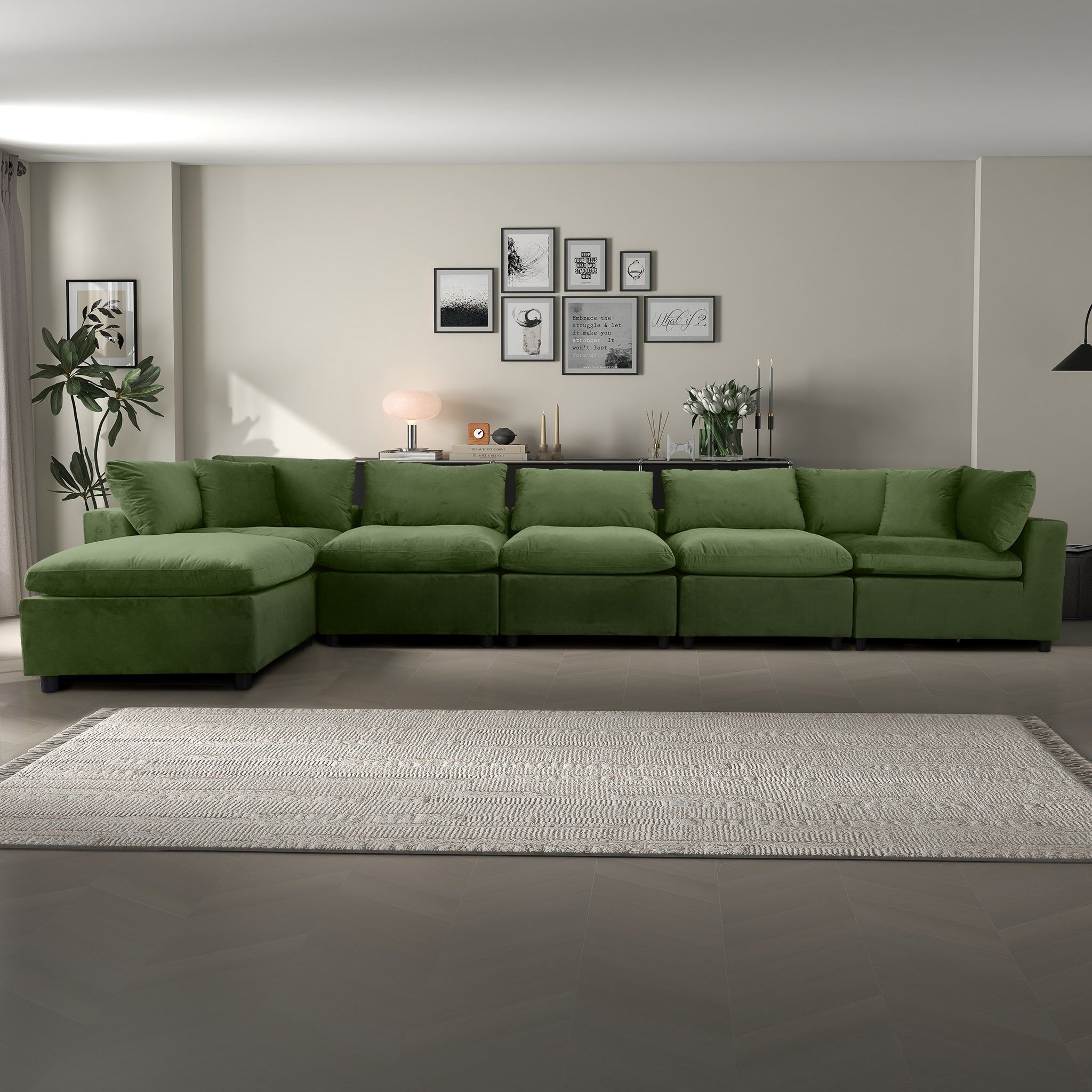 Hayward - Sectional Sofa - Olive Green