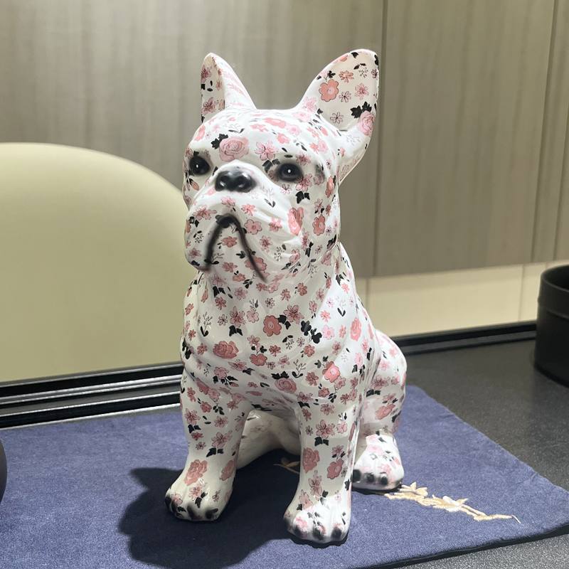 New Colorful Dog Decoration Home Office Decoration porch Wine Cabinet Resin Crafts Decoration