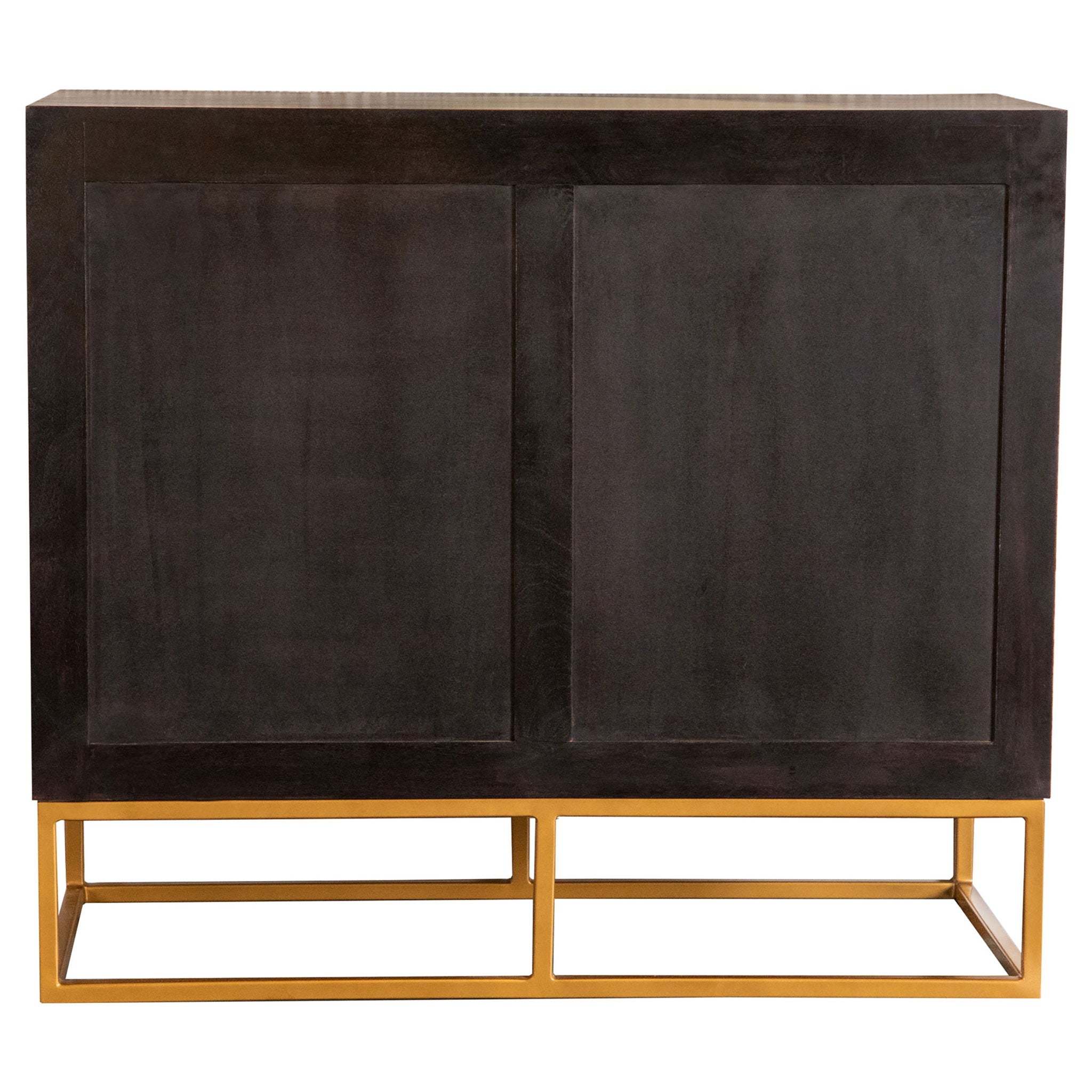 Denali - 2 Door Accent Cabinet With Variegated Grain Doors And Soft Base - Walnut