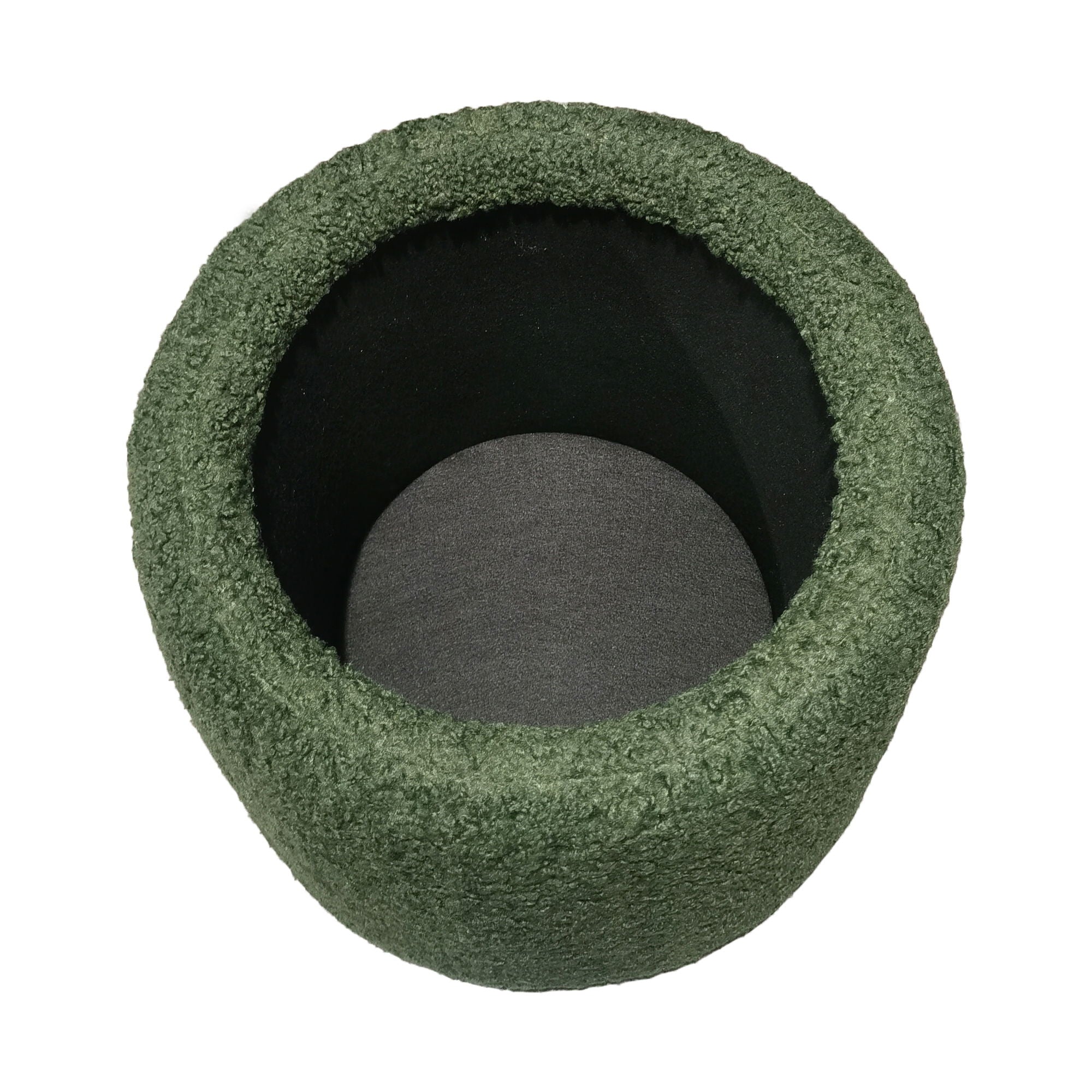 Tara - Round Storage Ottoman - Green