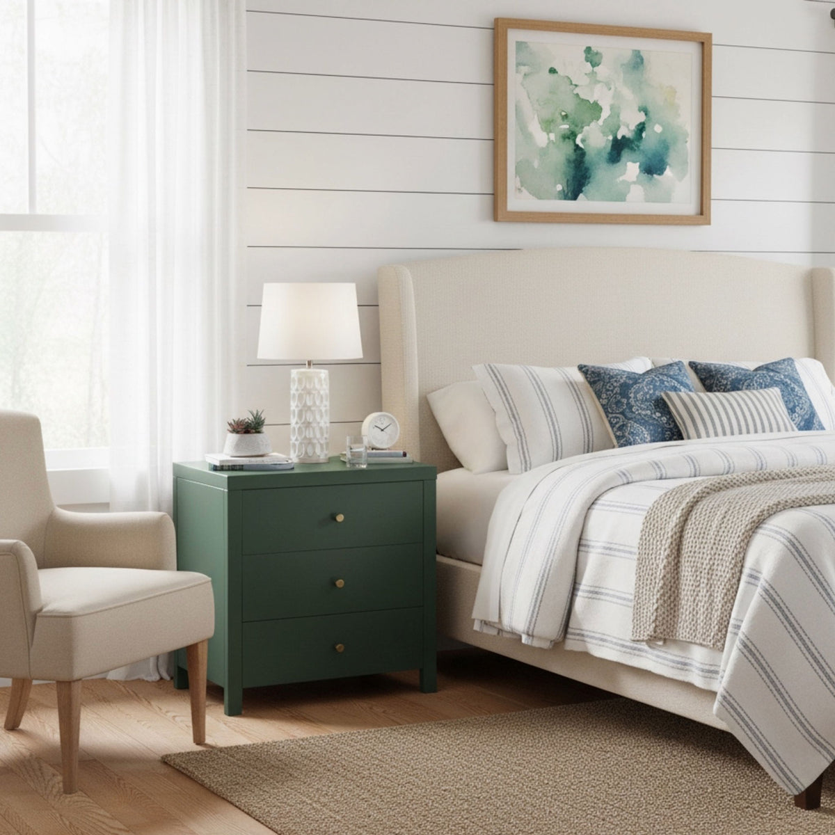 Nevarre - 3 Drawer Nightstand