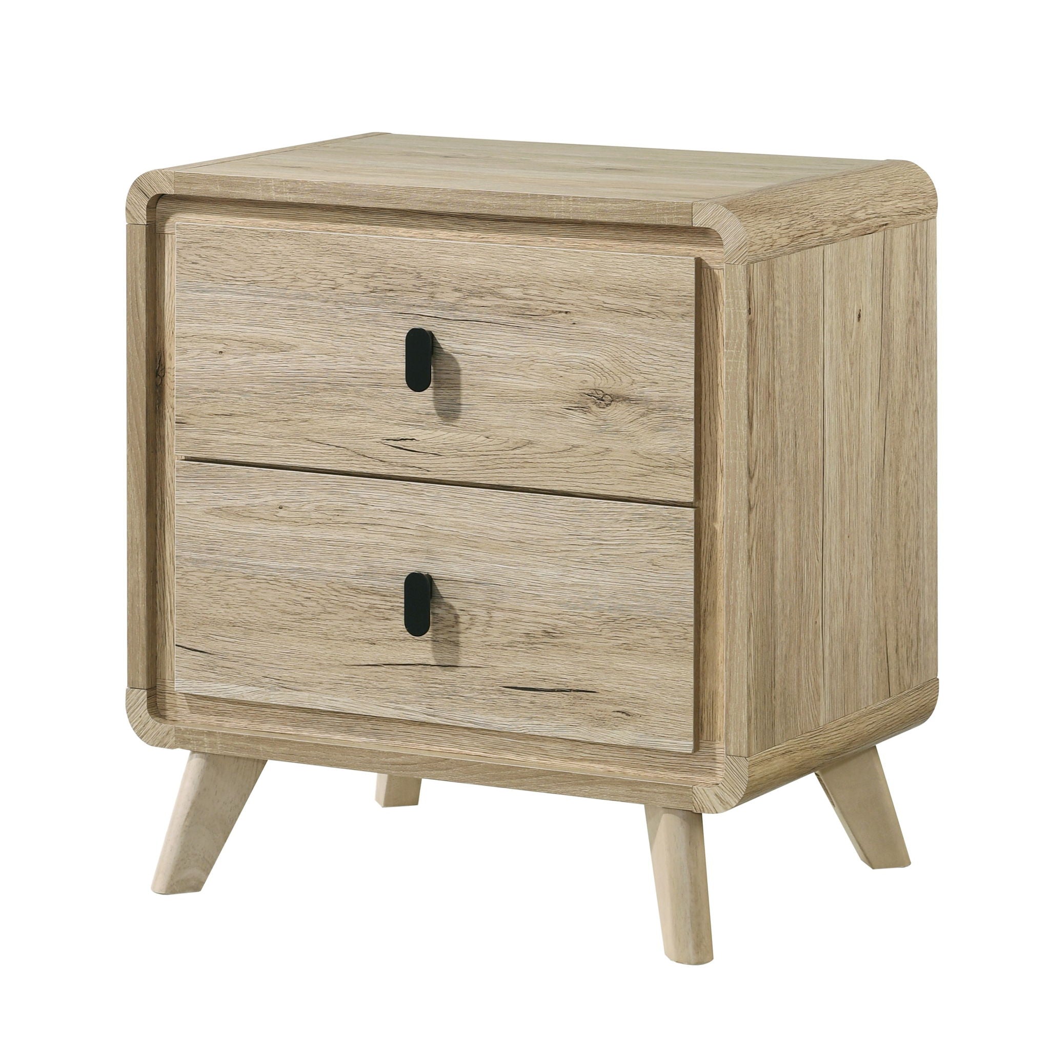 Nightstand & 2 Drawers - Beige