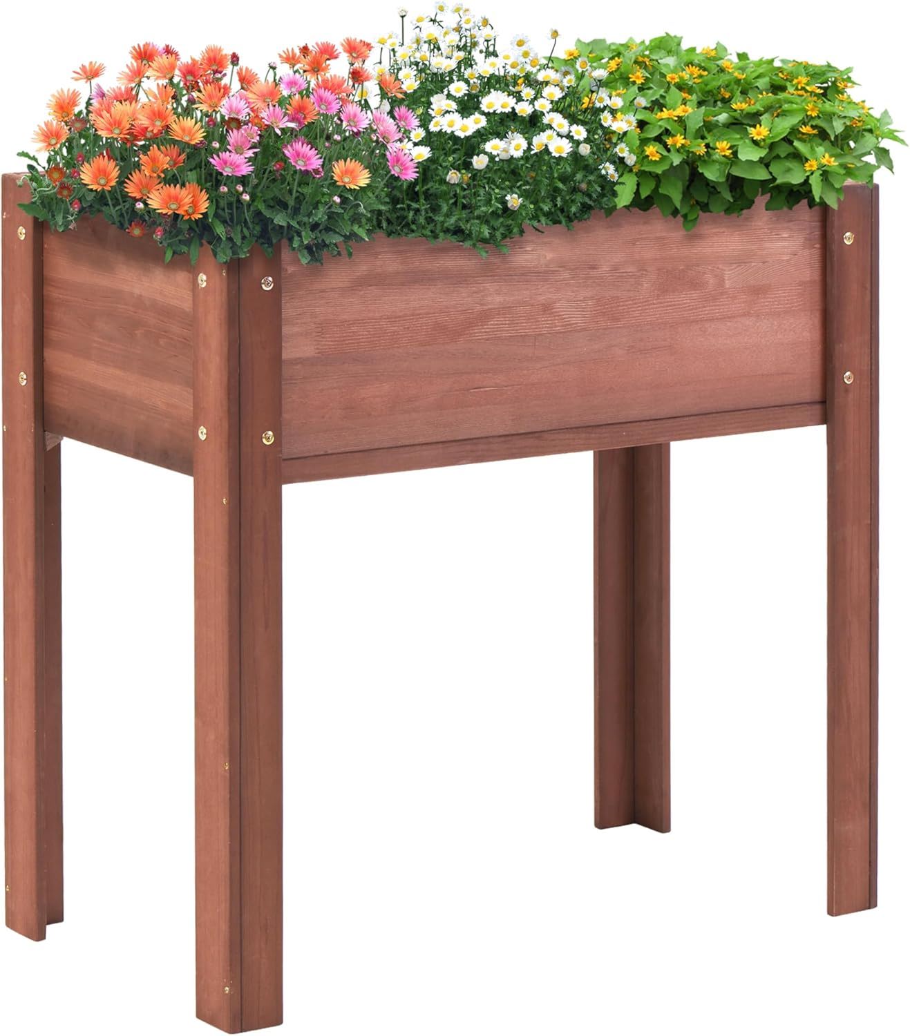Raised Garden Bed With Legs, Elevated Planter Box For Outdoor Plants