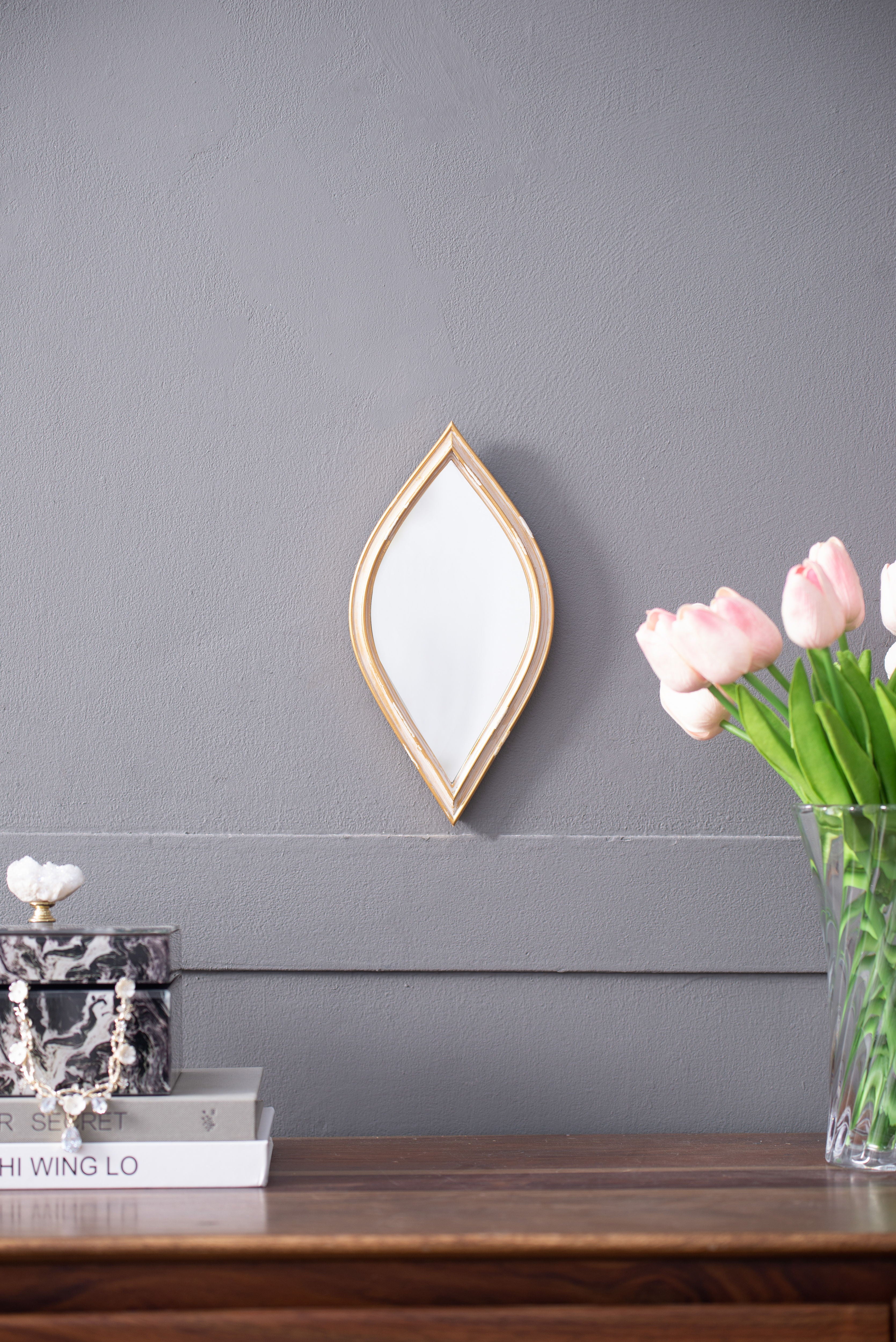 Small Decorative Mirror For Wall Decor, 2 Pieces Wall Accent