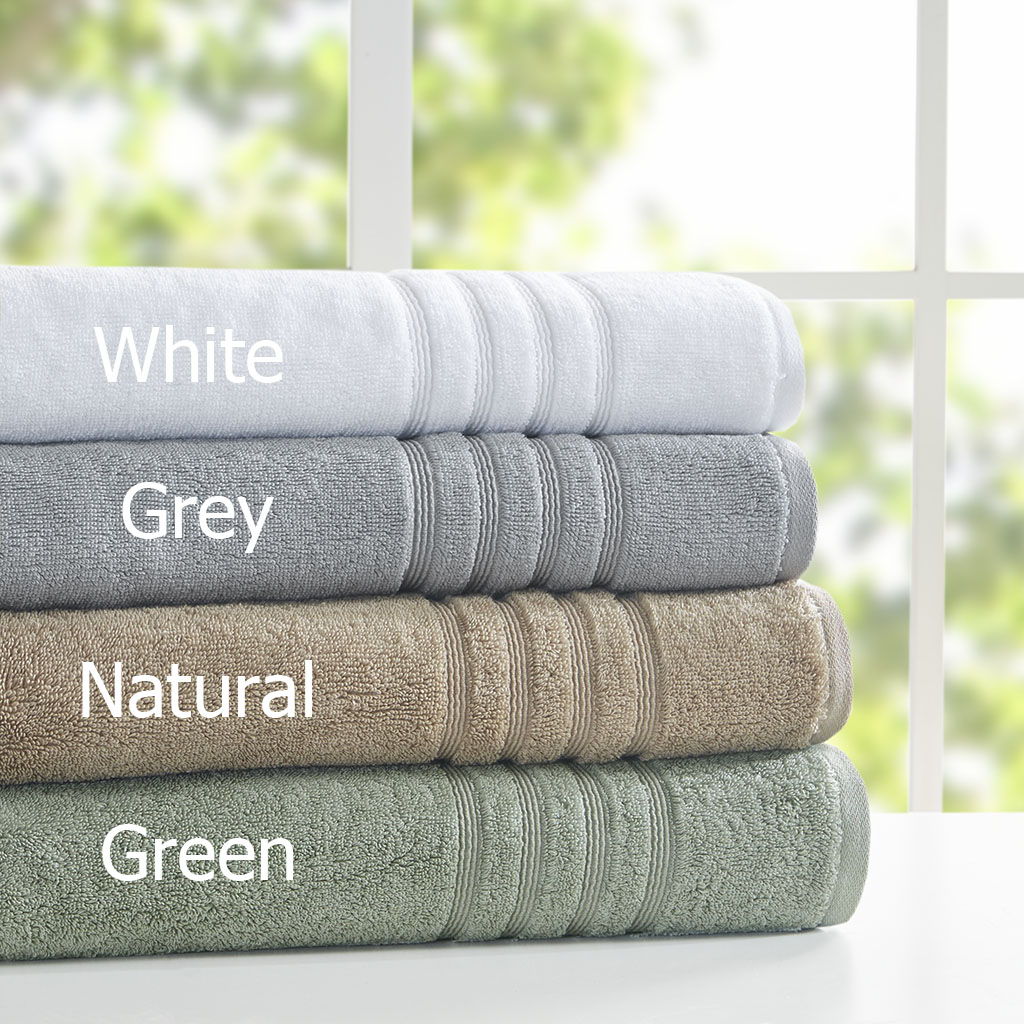 Nurture - Sustainable Antimicrobial 6 Piece Towel Set - Gray