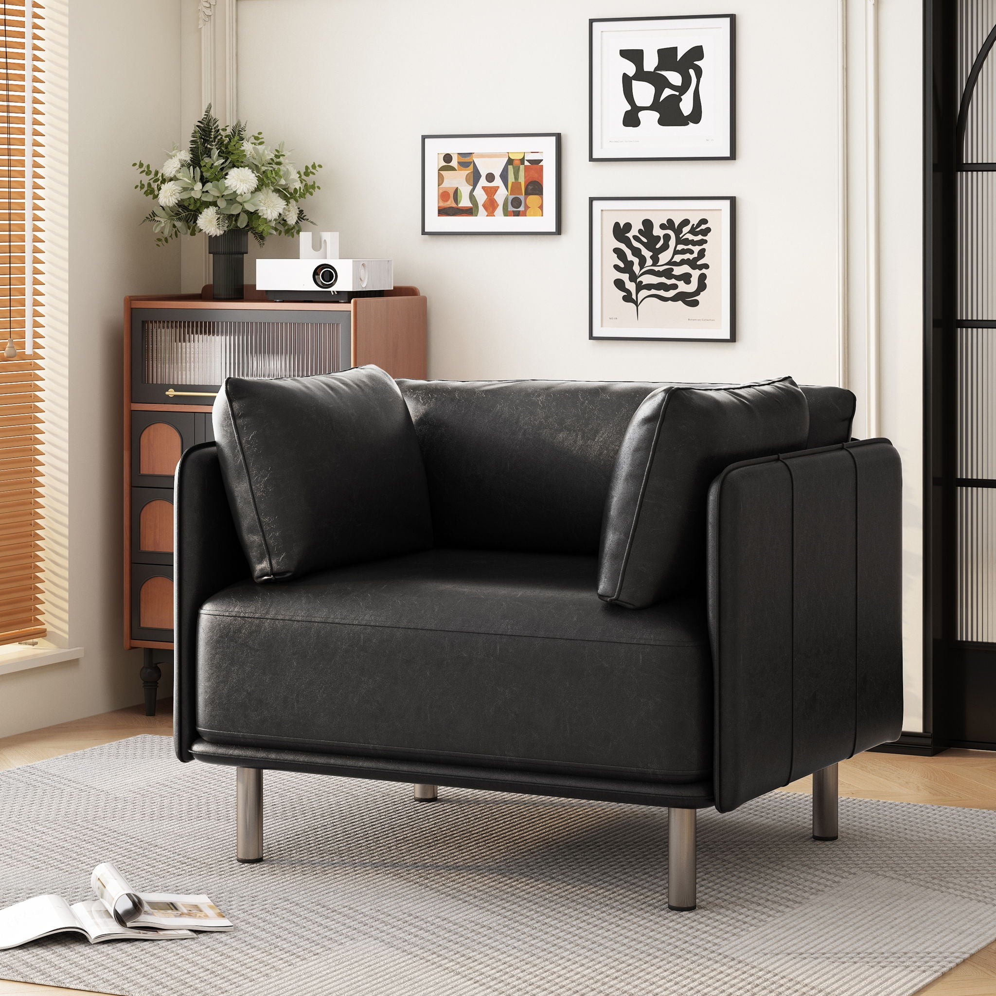 Vintage Modern Aesthetic Appeal Lounge Chair