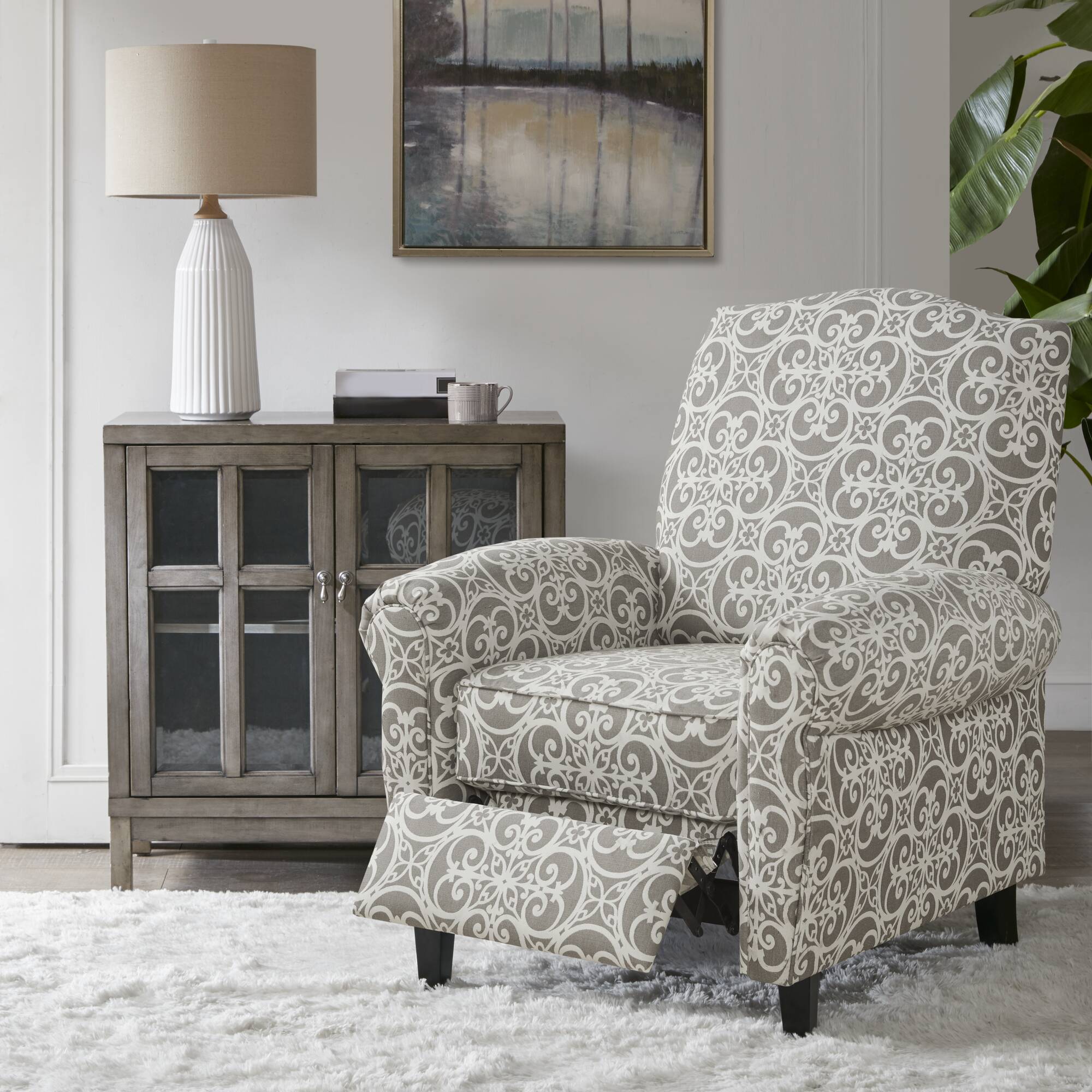 Kirby - Push Back Recliner - Gray
