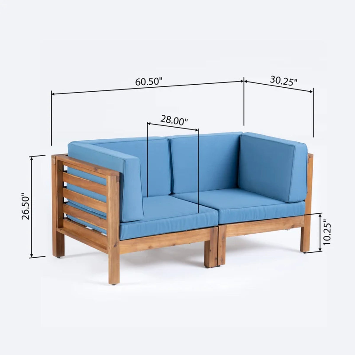 Oana - 2 Piece Loveseat Set With Water Resistant Cushions