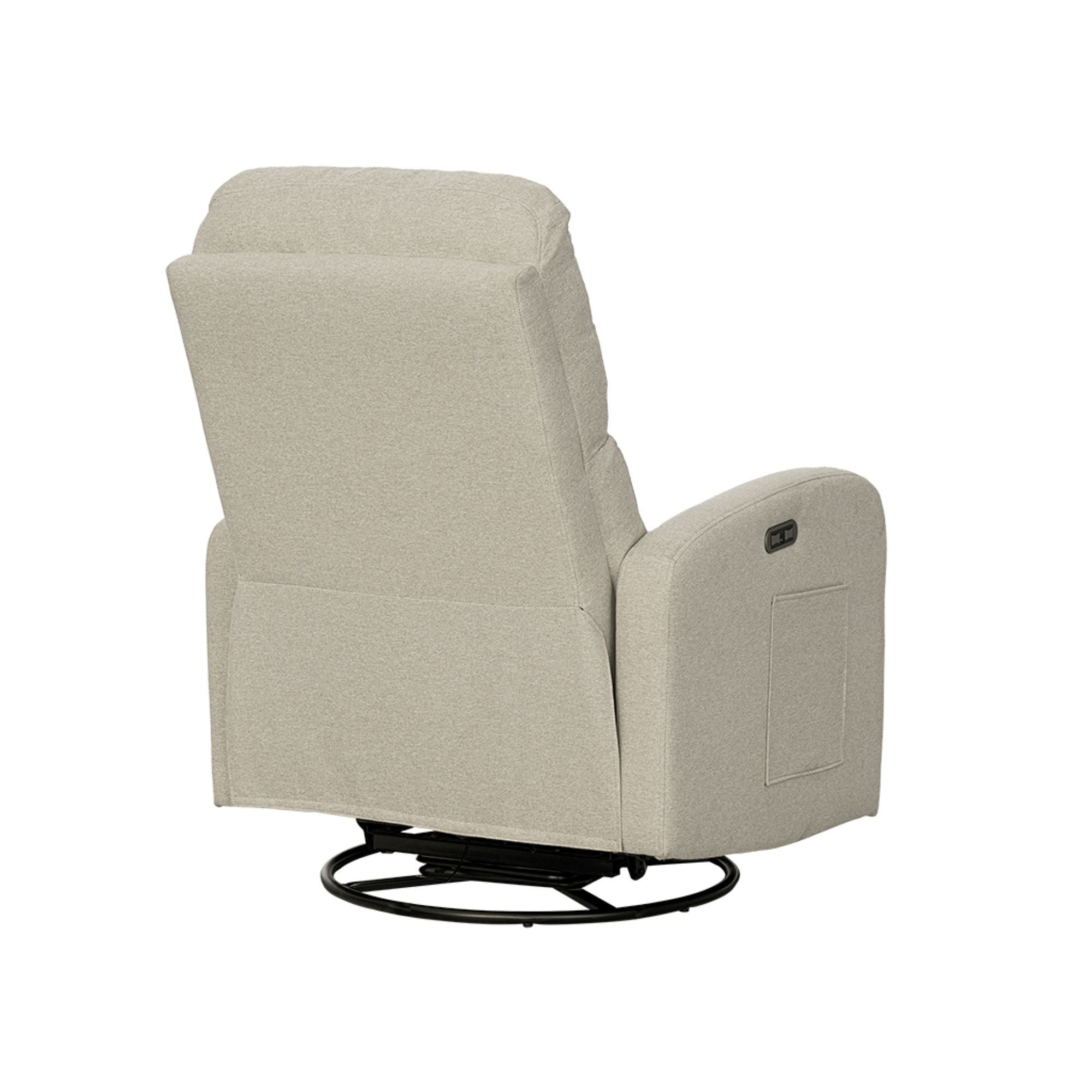 Dakota - Power Recliner 3-In-1 With Swivel, Glider, USB Ports - Beige