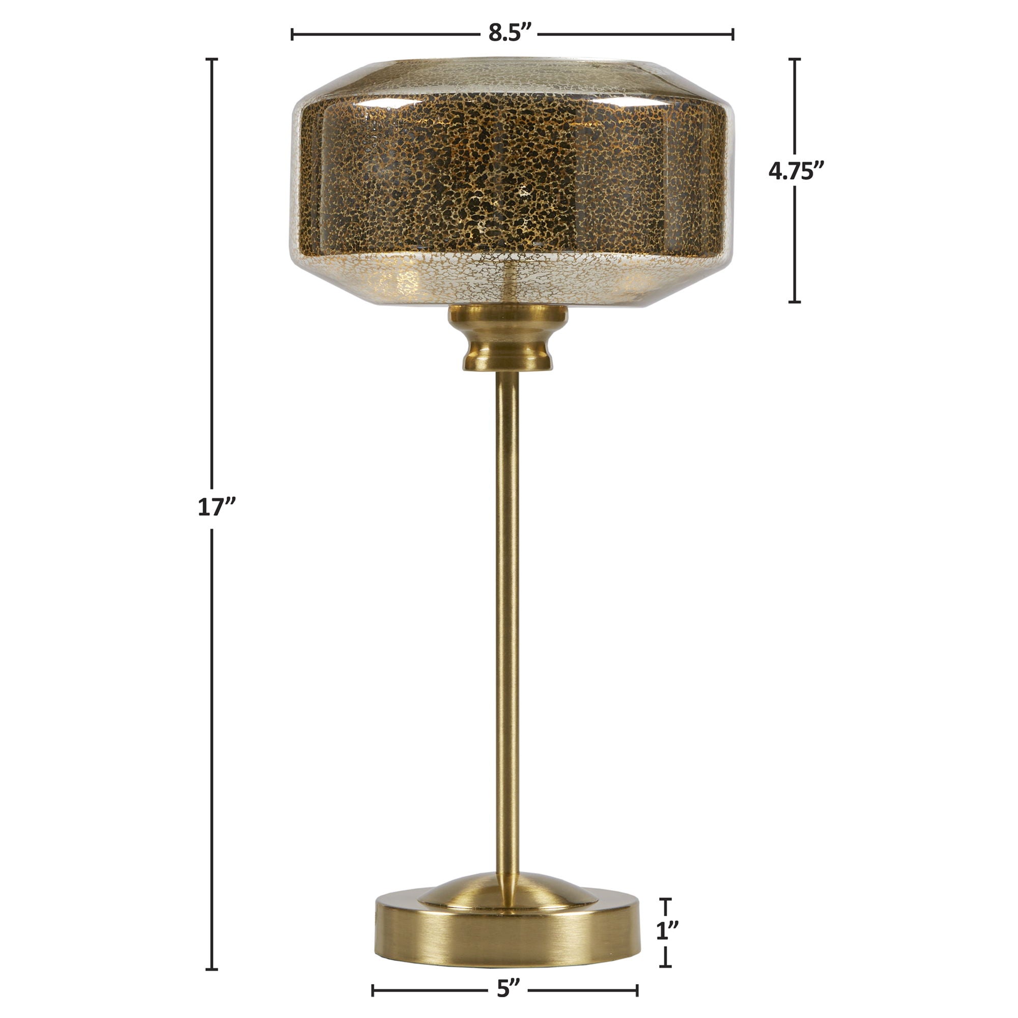 Lumivive - Mercury Glass Table Lamp - Gold