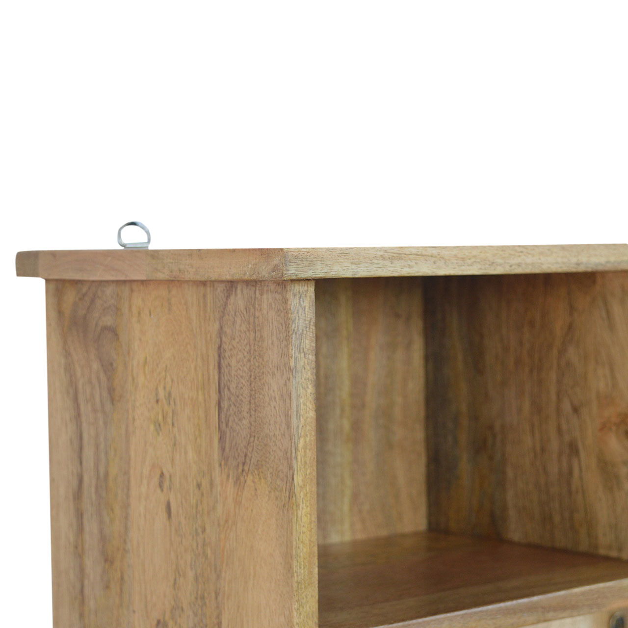 Floating Coat Rack With 3 Shelves - Beige