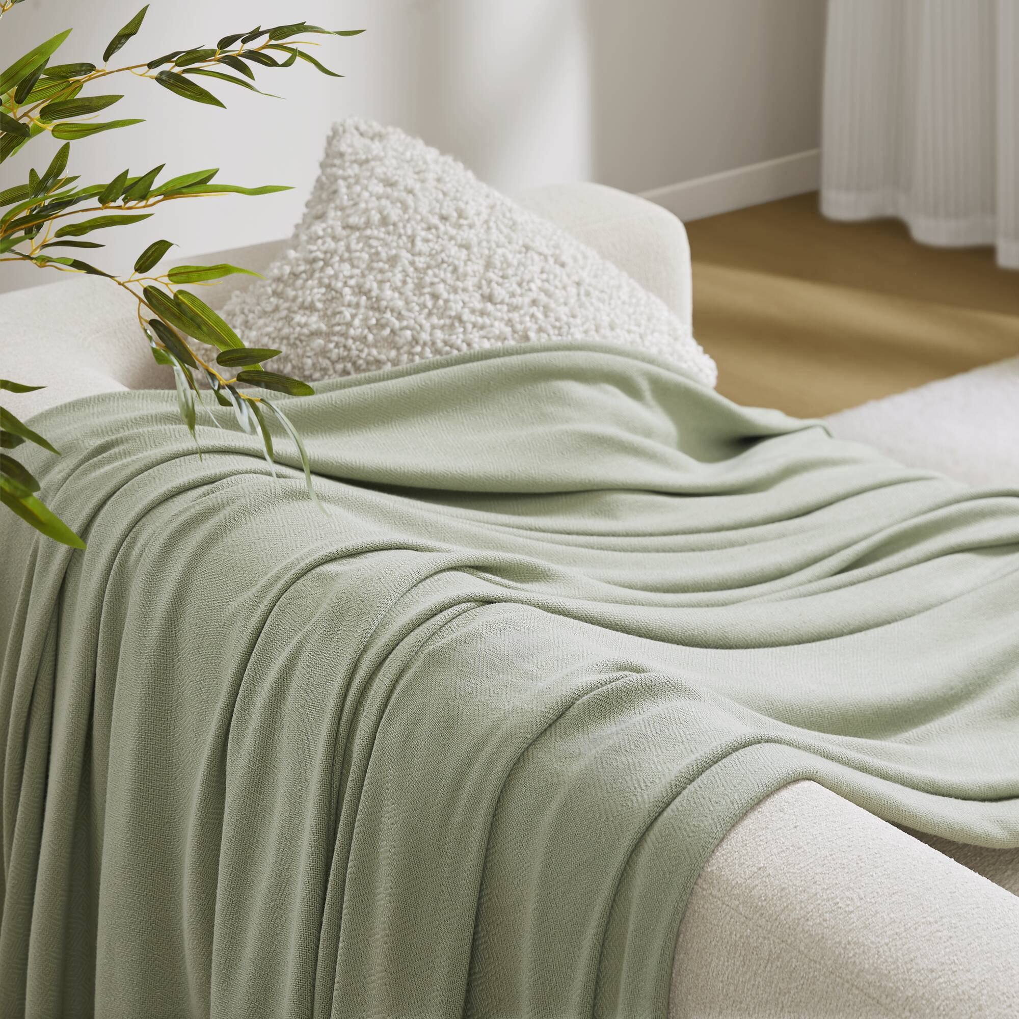 Bamboo Cotton - Twin Rayon From Blanket - Sage Green