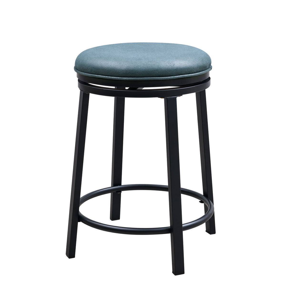 Swivel Bar Stools, Counter Height (Set of 2) - Blue