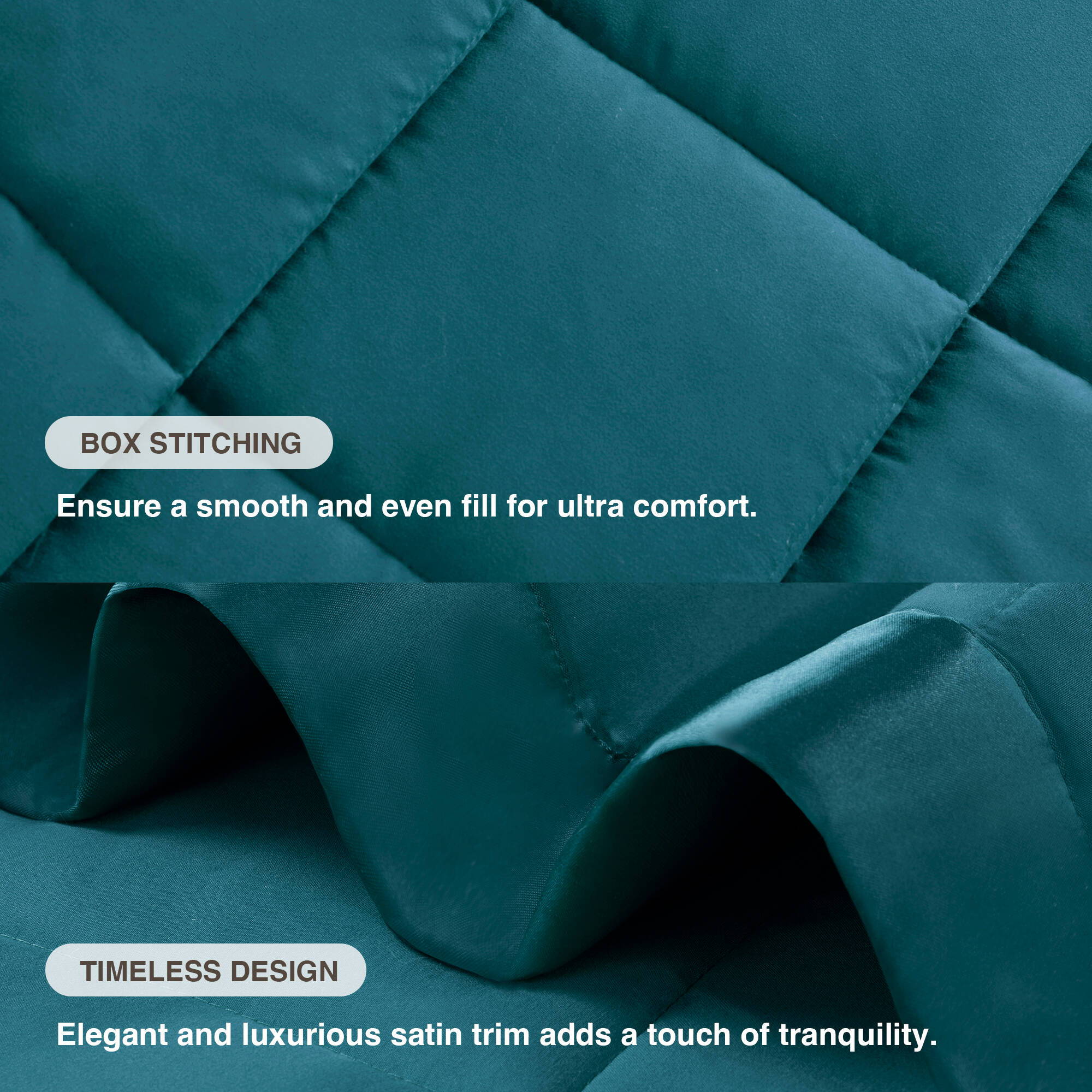 Windom - King All Season Hypoallergenic Blanket With 3M Scotchgard - Teal