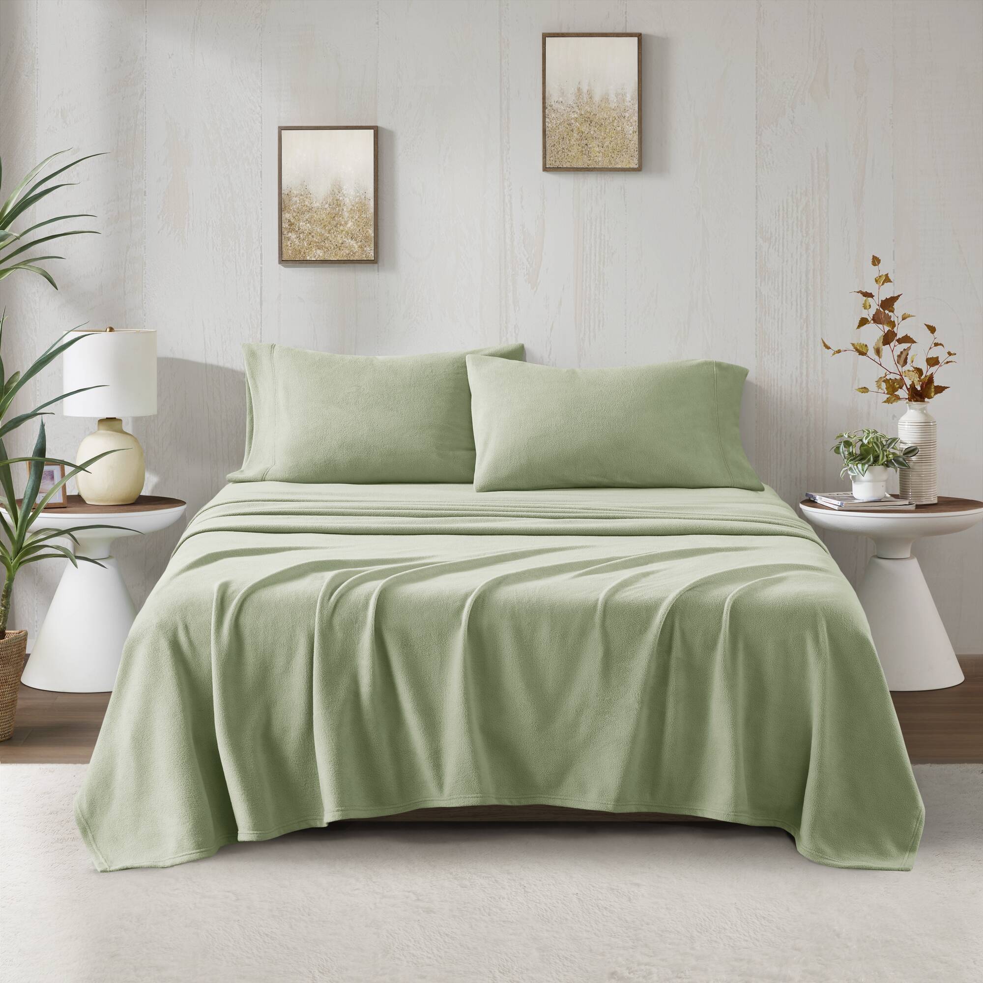 Micro Fleece - California King Sheet Set - Green