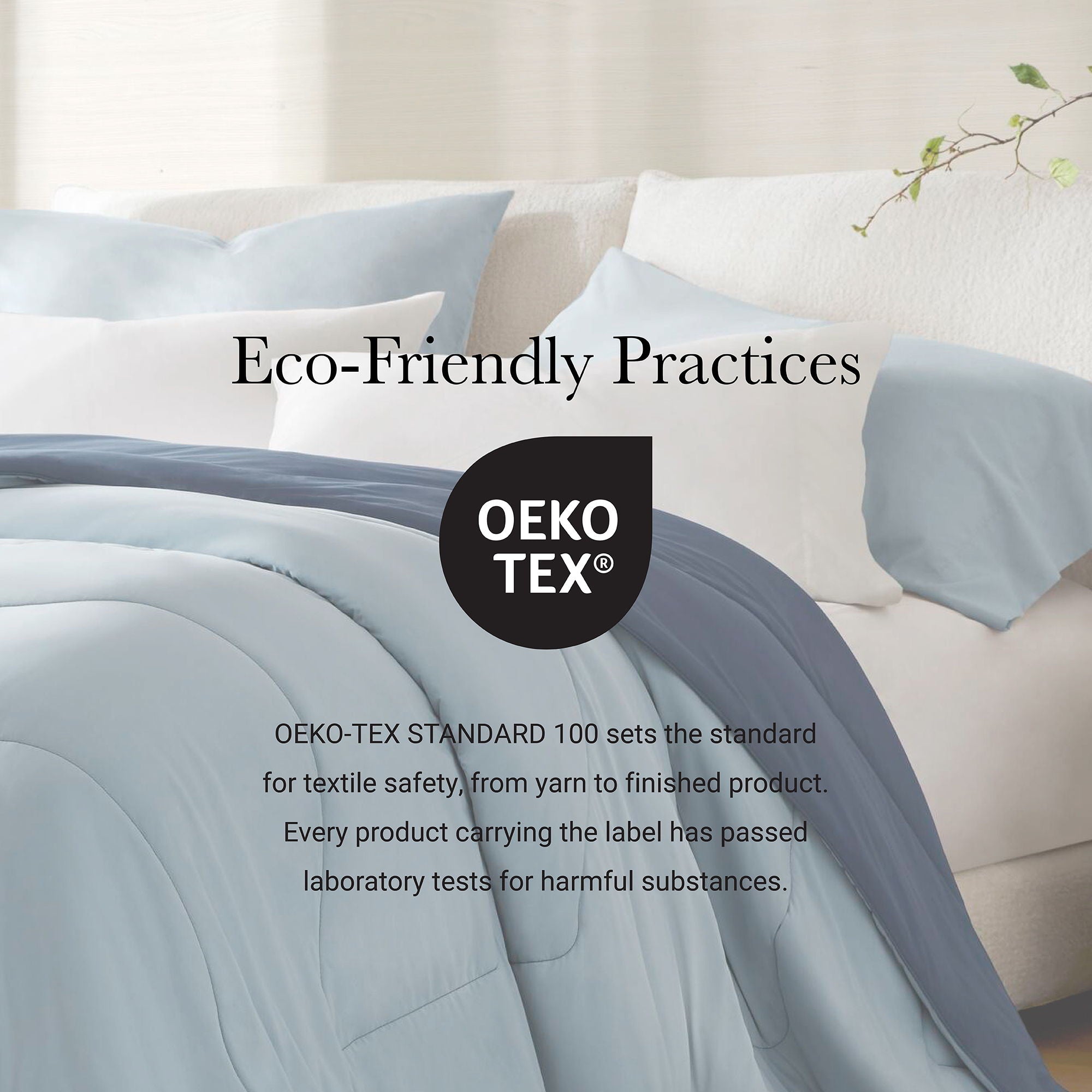Cooling - King/California King Reversible Tencel Comforter Blanket - Blue