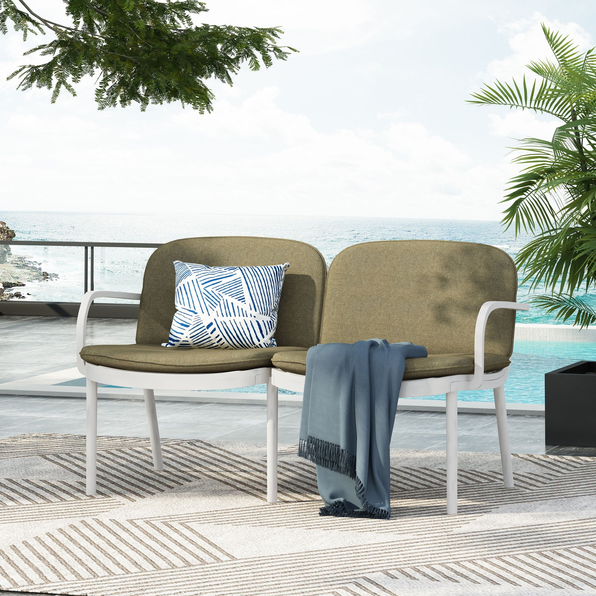 Luna - Outdoor Patio Loveseat
