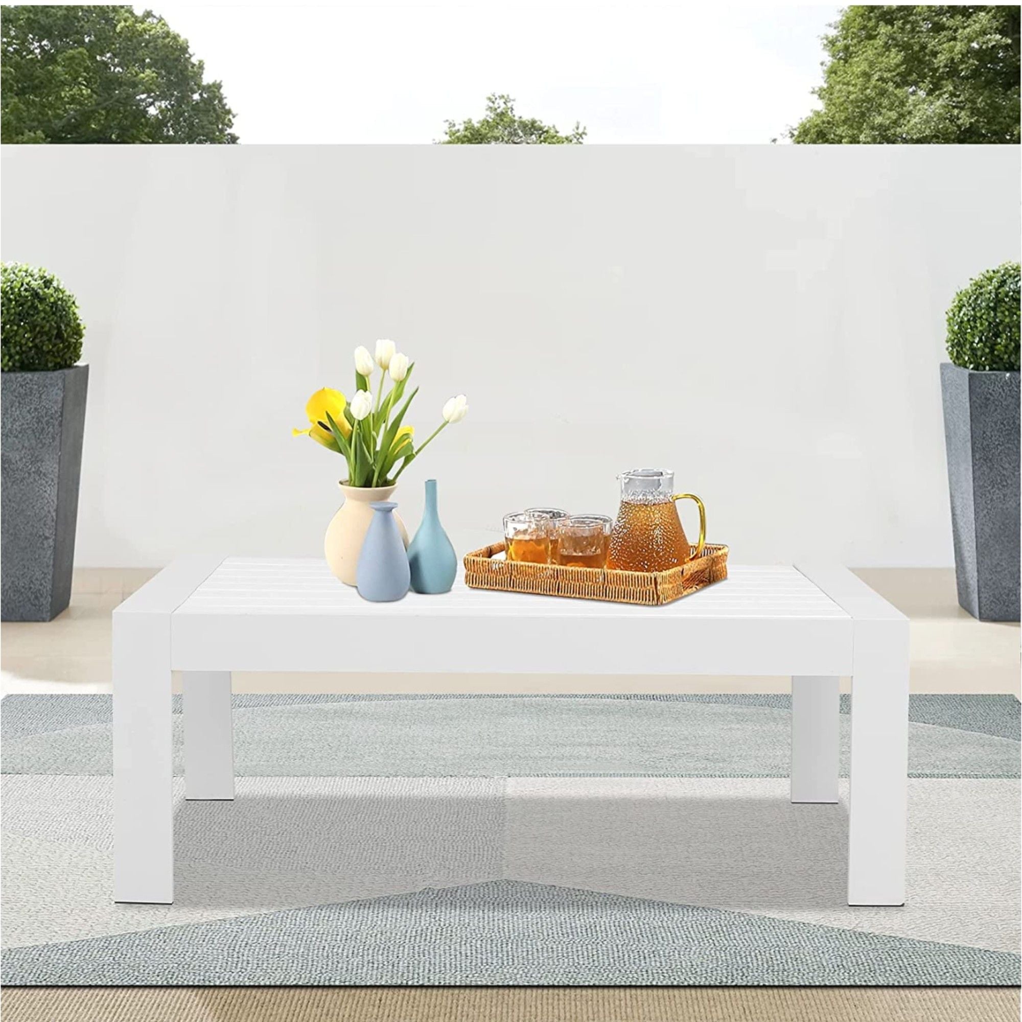 Modern Rectangle Outdoor Coffee Table