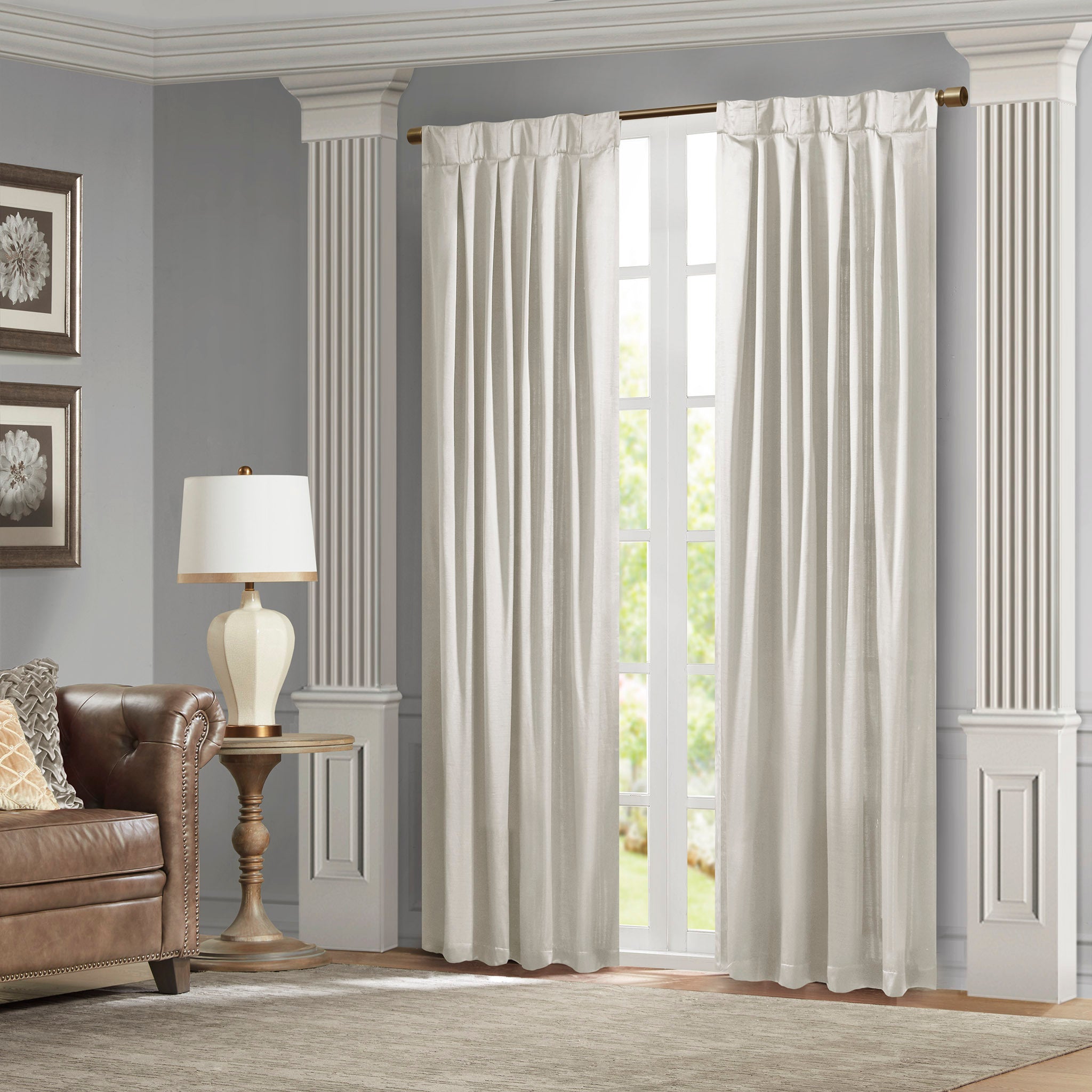 Pleat Curtain Panel with Tieback (Single)
