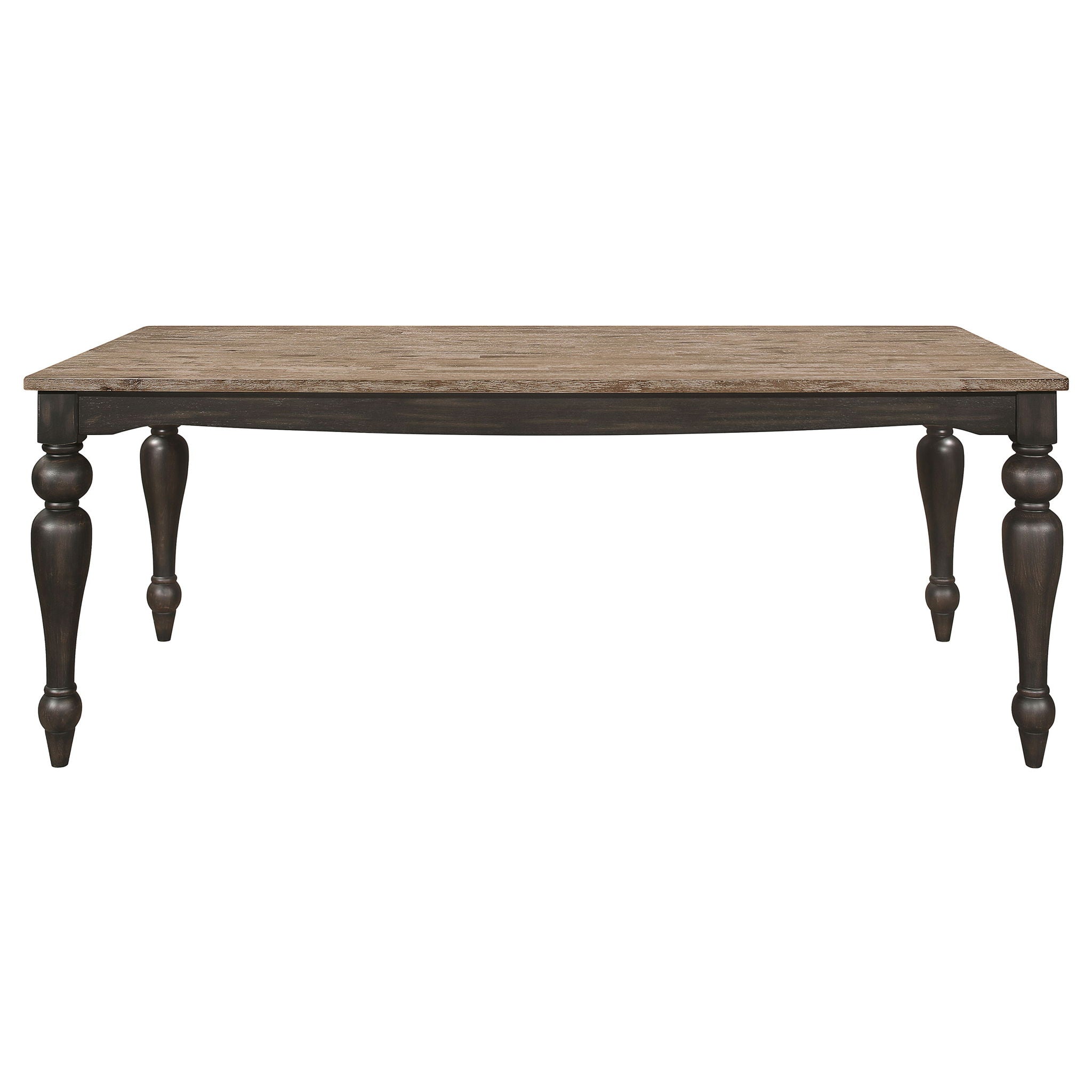 Kavita - Dining Table With Turned Leg - Brown