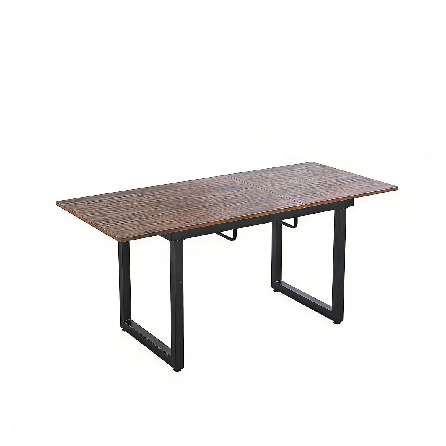 Square Extendable Dining Table With Metal Legs
