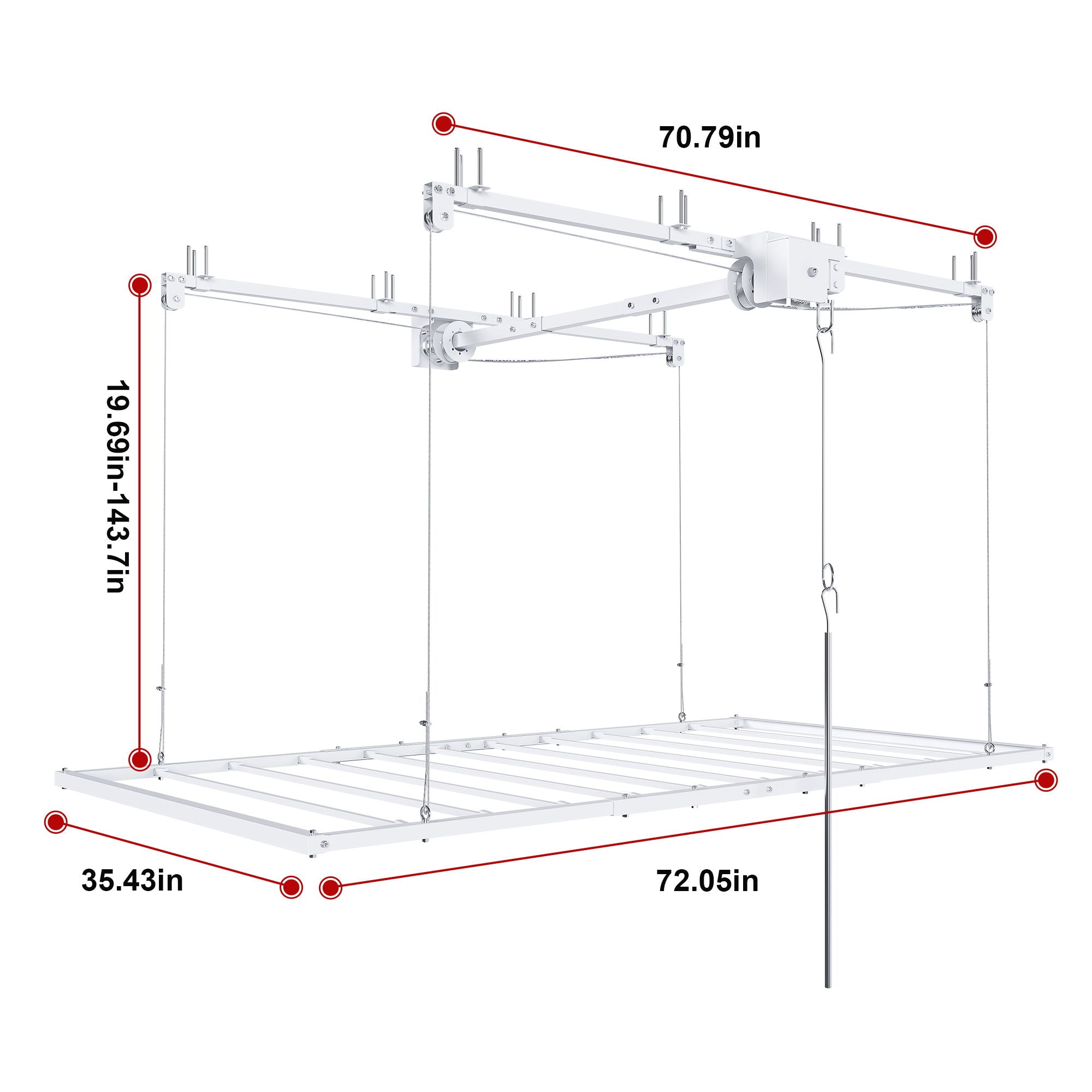 Overhead Garage Storage Rack For Ceilings