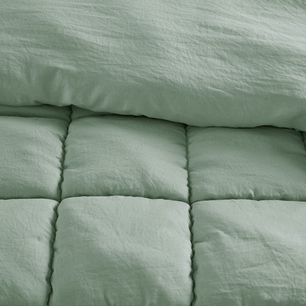 Dream Puff - Down Alternative Comforter Set - Sage
