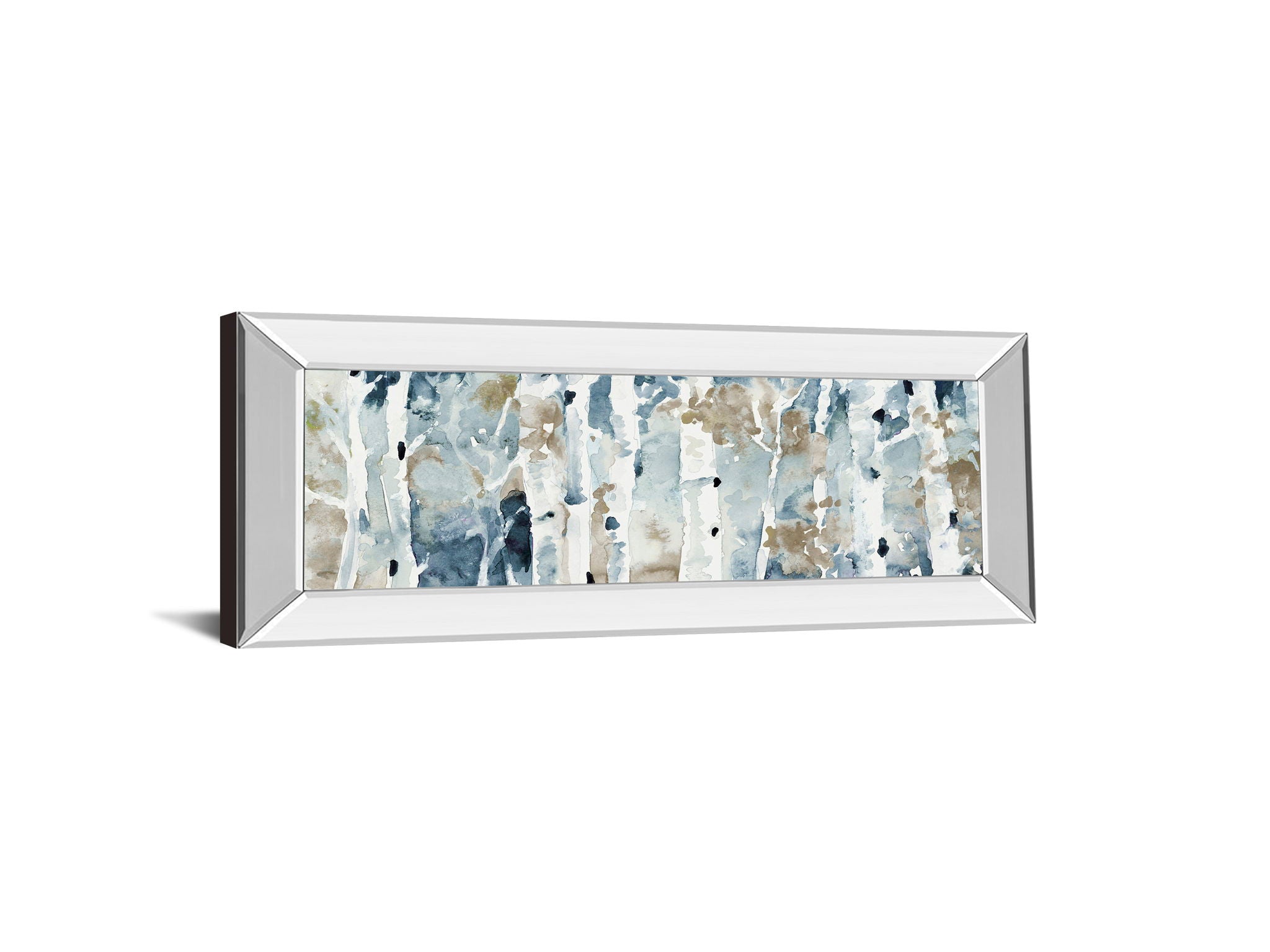 Blue Upon The Hill By Lanie Loreth - Mirror Framed Print Wall Art - Blue