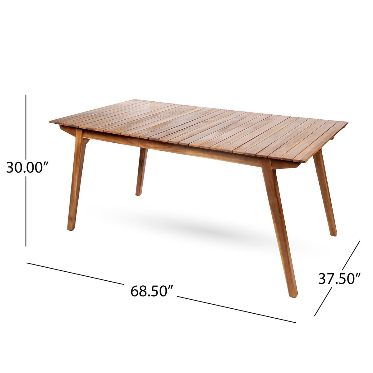 Outdoor Dining Table & Frame - Teak