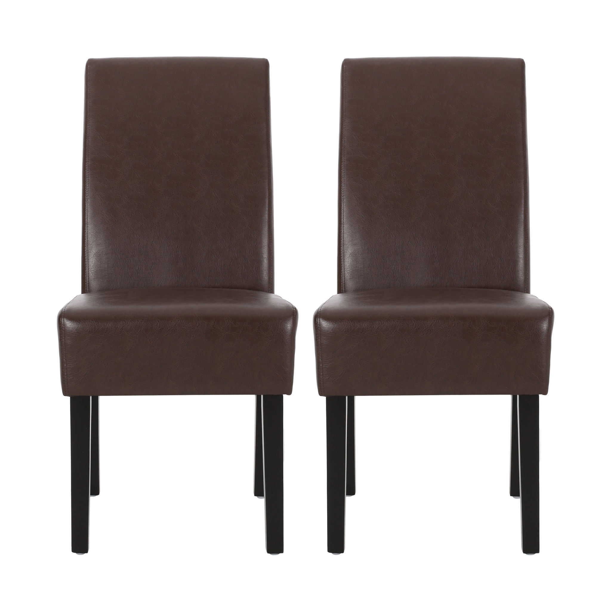 Contemporary Dining Chair With Rubberwood Legs (Set of 2)