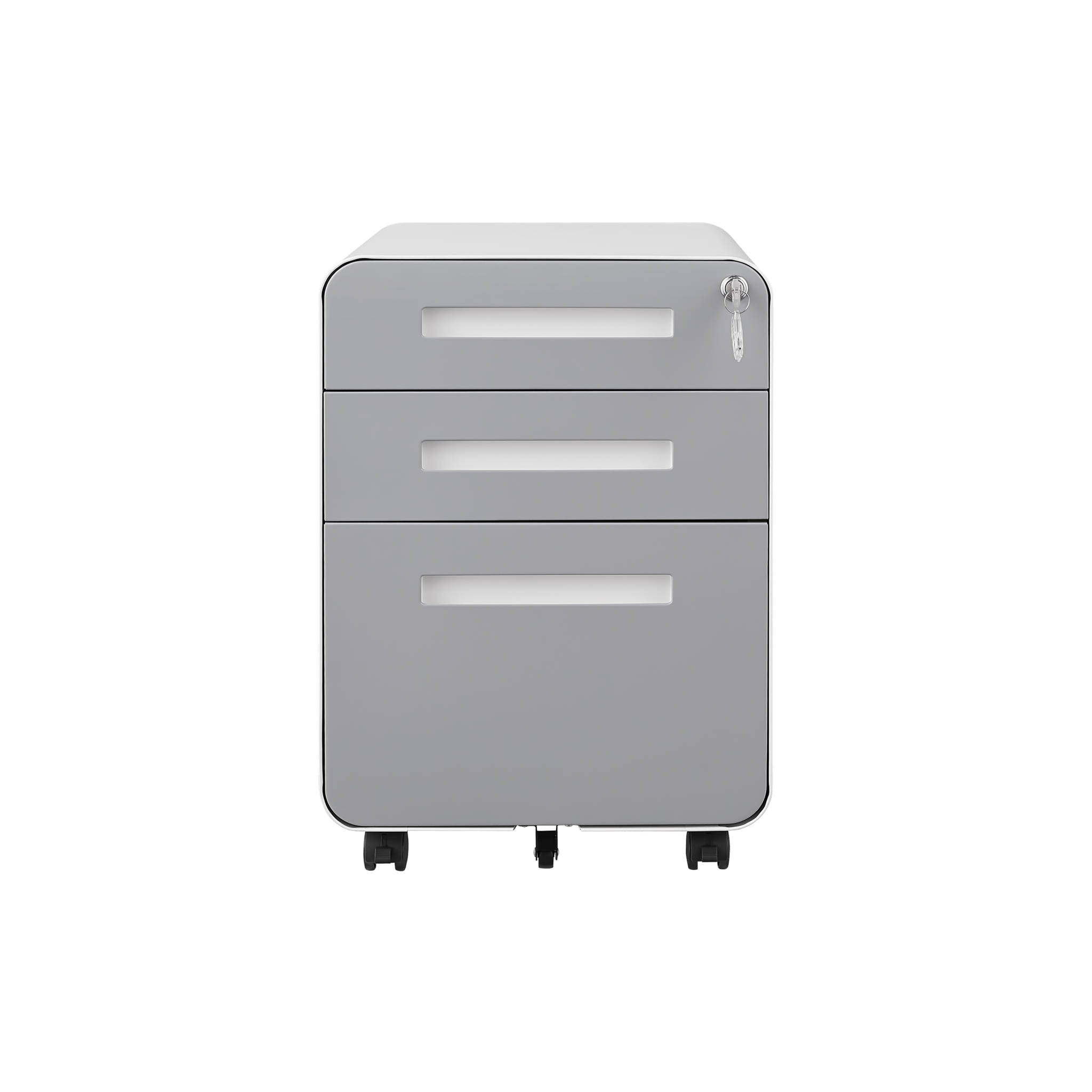 3 Drawer Mobile File Cabinet Under Desk Office,Simple Style Versatile Storage Cabinet for Legal/Letter/A4 Files, 5 Wheel Design Anti-Tilting Cold Rolled Steel Waterproof Moisture-Proof Black